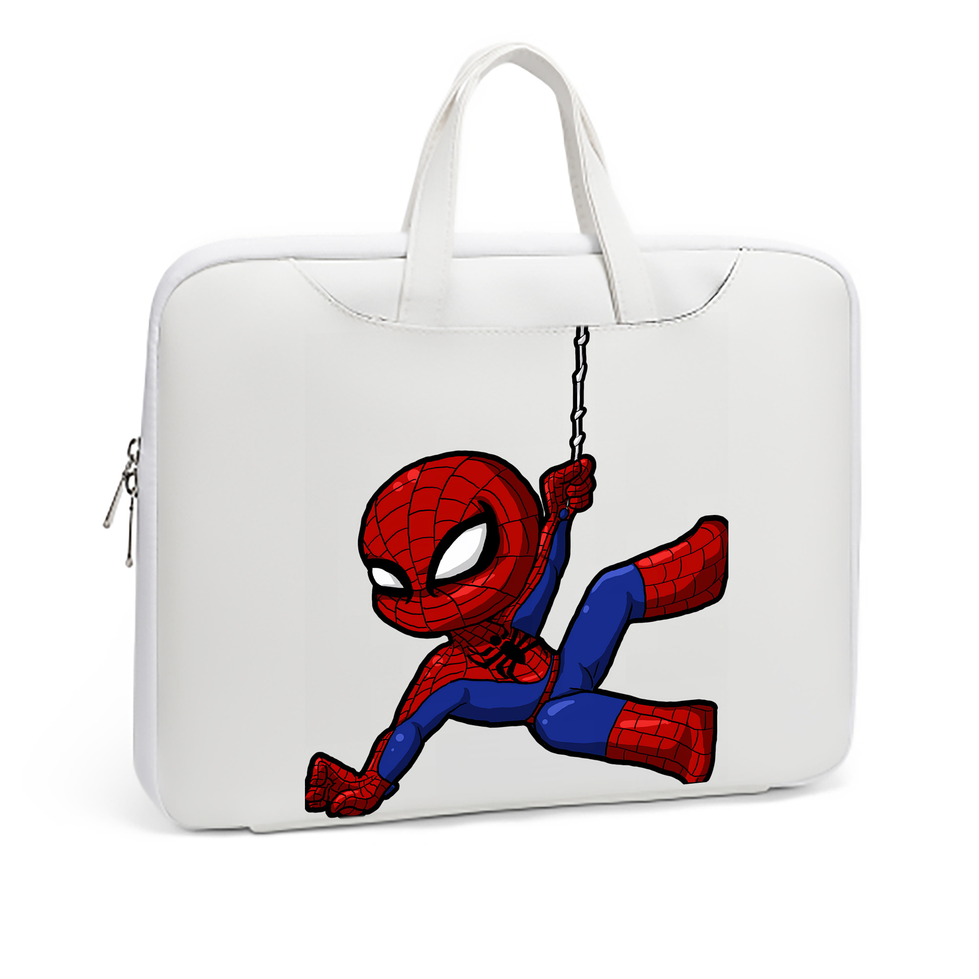 （画像用） Spider Man スパイダーマン レザーラップトップバッグ　ノートパソコンケース