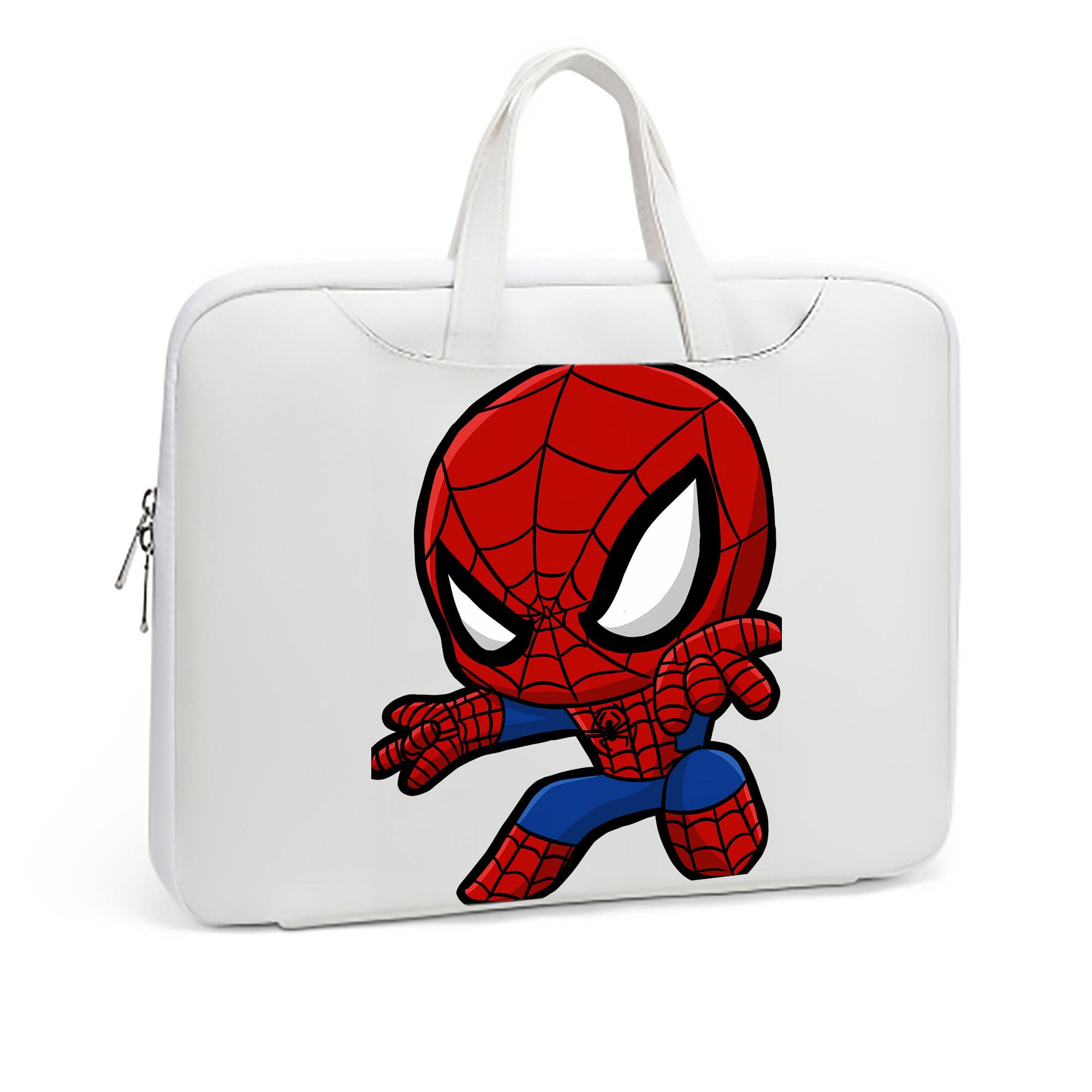 （画像用） Spider Man スパイダーマン レザーラップトップバッグ　ノートパソコンケース