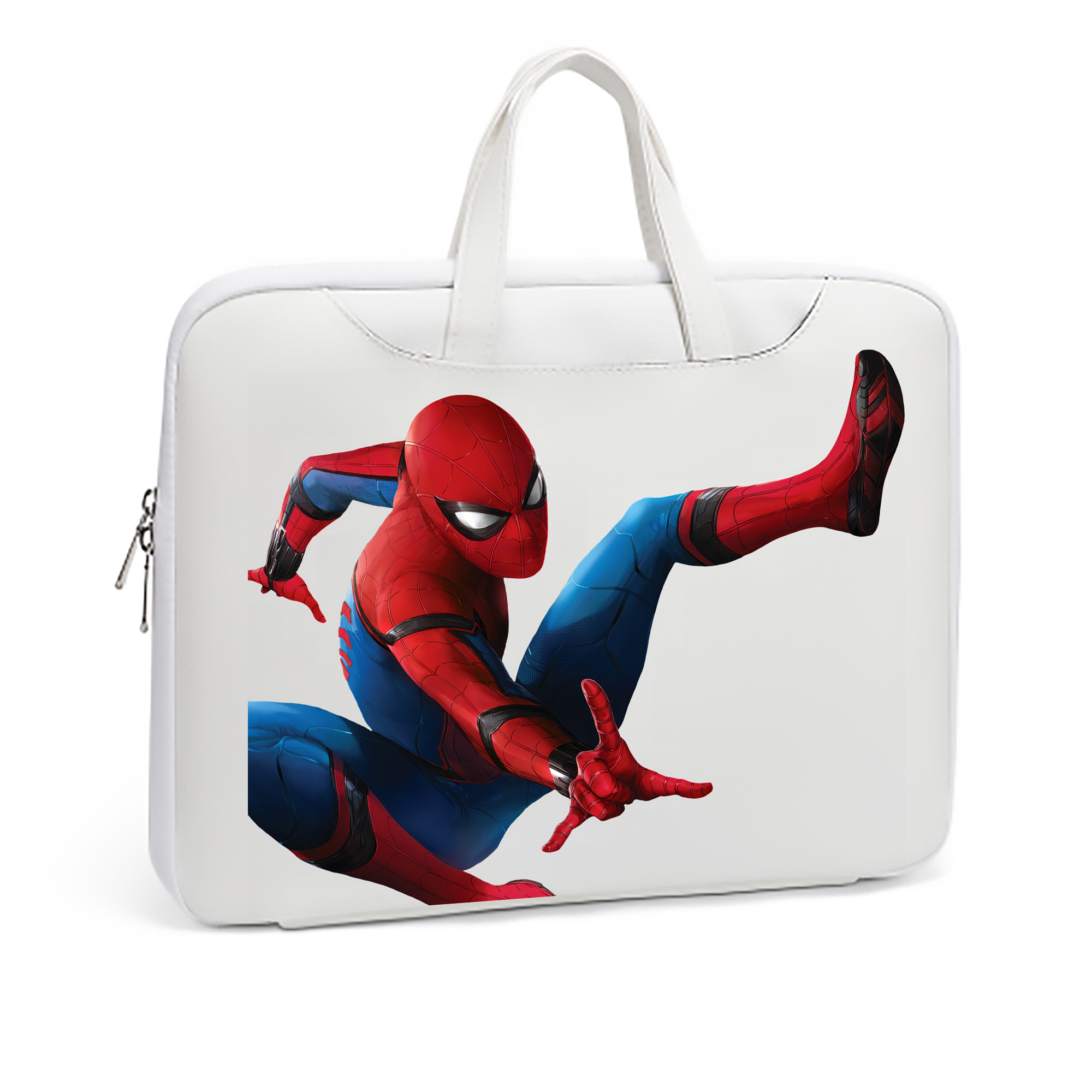 （画像用） Spider Man スパイダーマン レザーラップトップバッグ　ノートパソコンケース