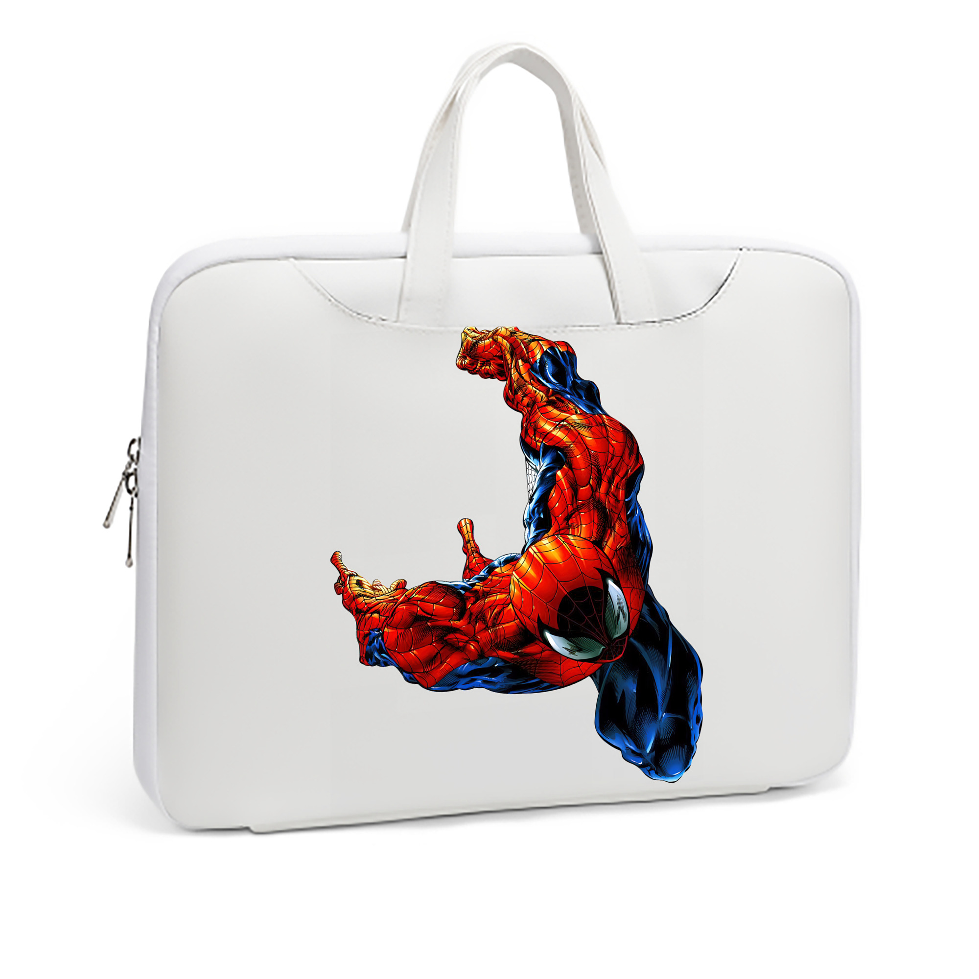 （画像用） Spider Man スパイダーマン レザーラップトップバッグ　ノートパソコンケース