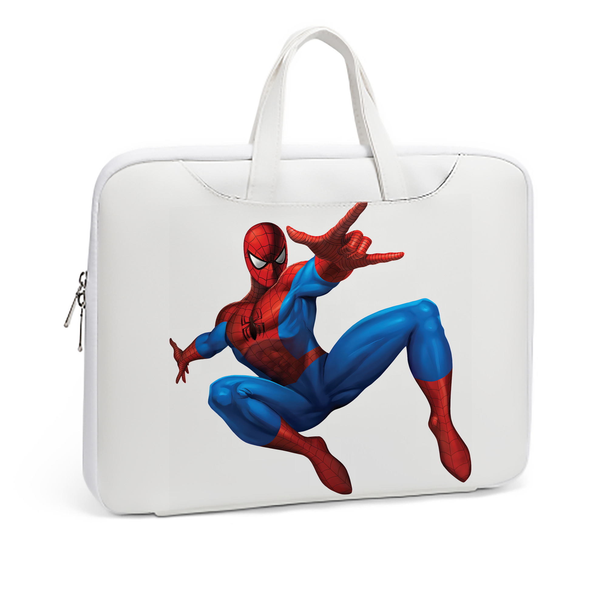 （画像用） Spider Man スパイダーマン レザーラップトップバッグ　ノートパソコンケース