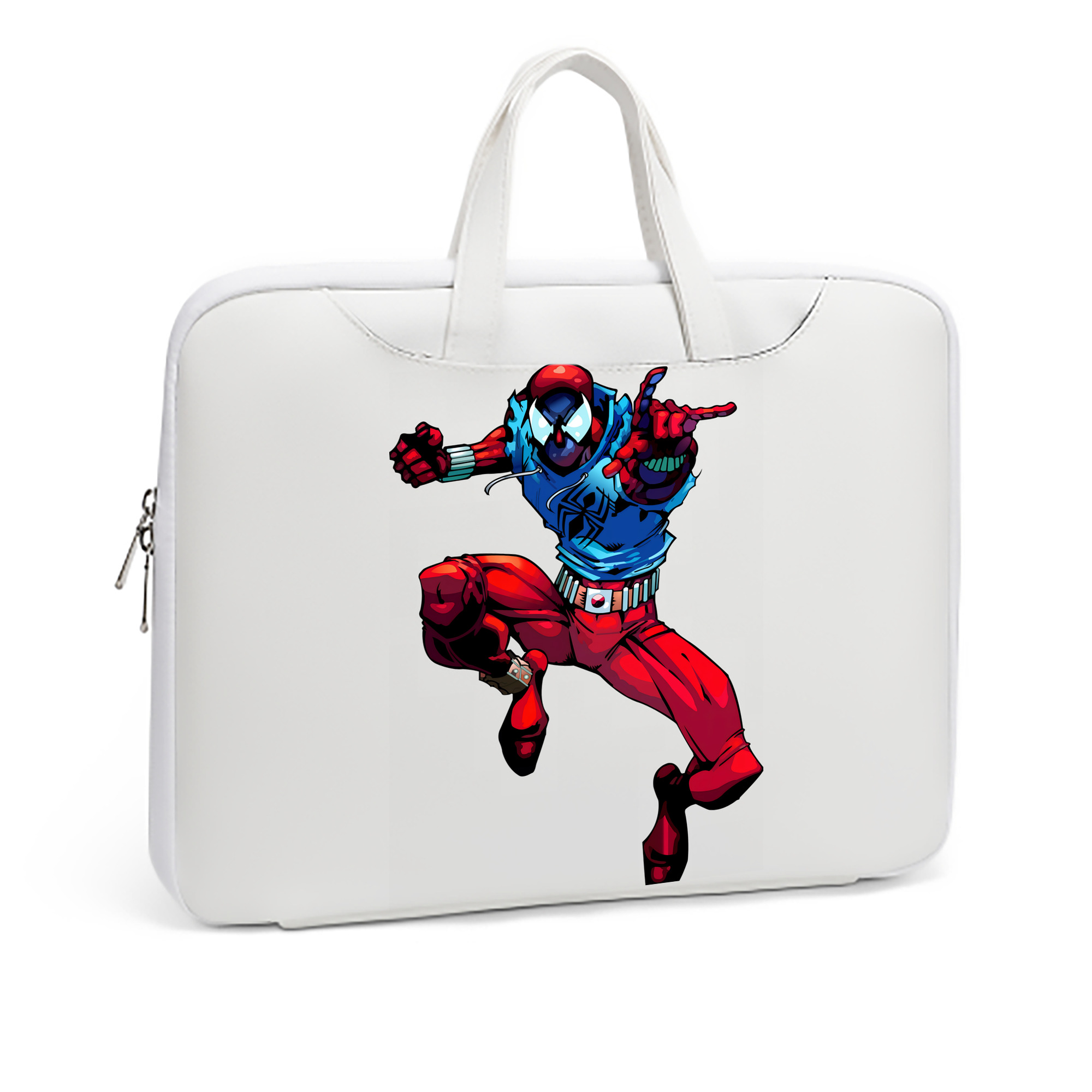 （画像用） Spider Man スパイダーマン レザーラップトップバッグ　ノートパソコンケース