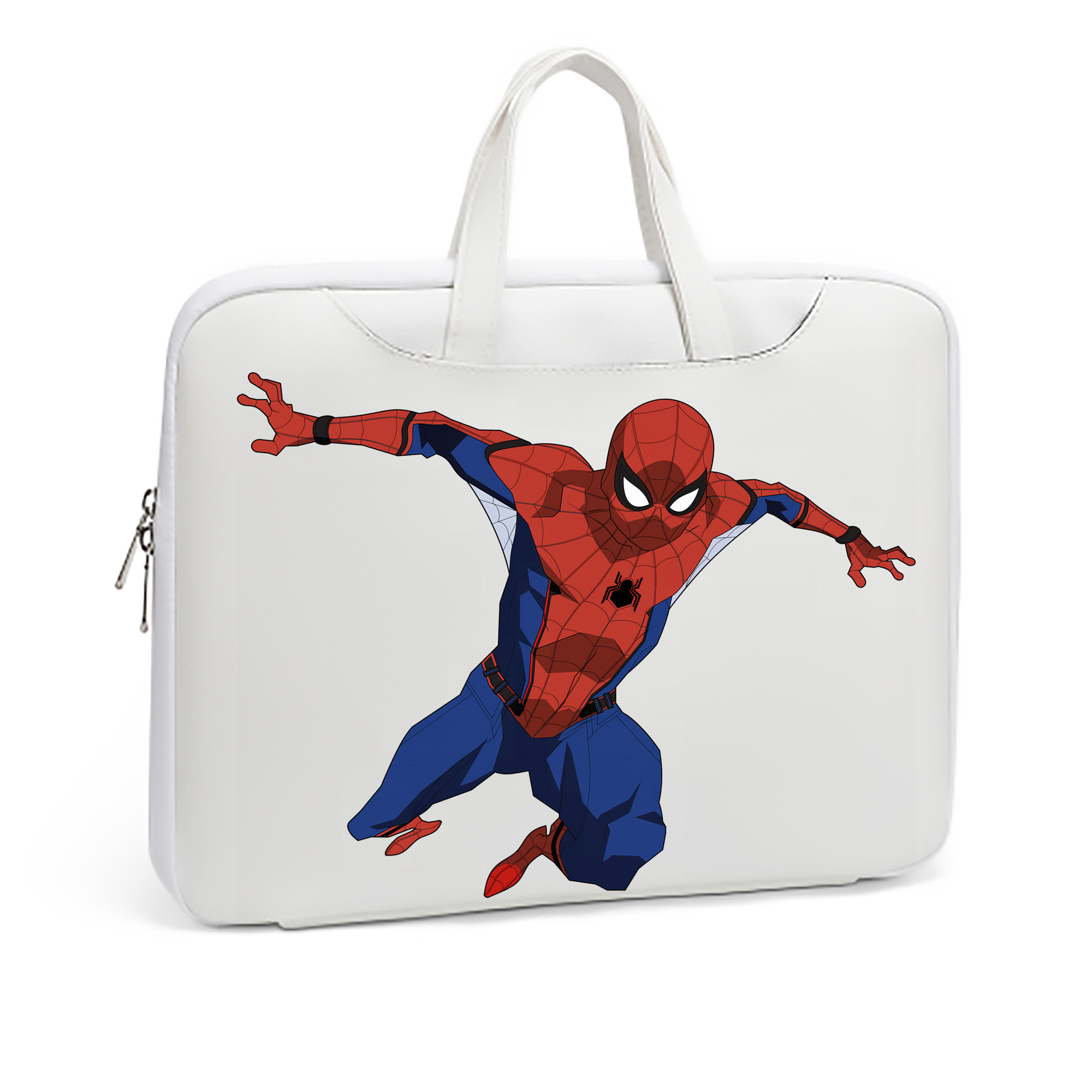 （画像用） Spider Man スパイダーマン レザーラップトップバッグ　ノートパソコンケース