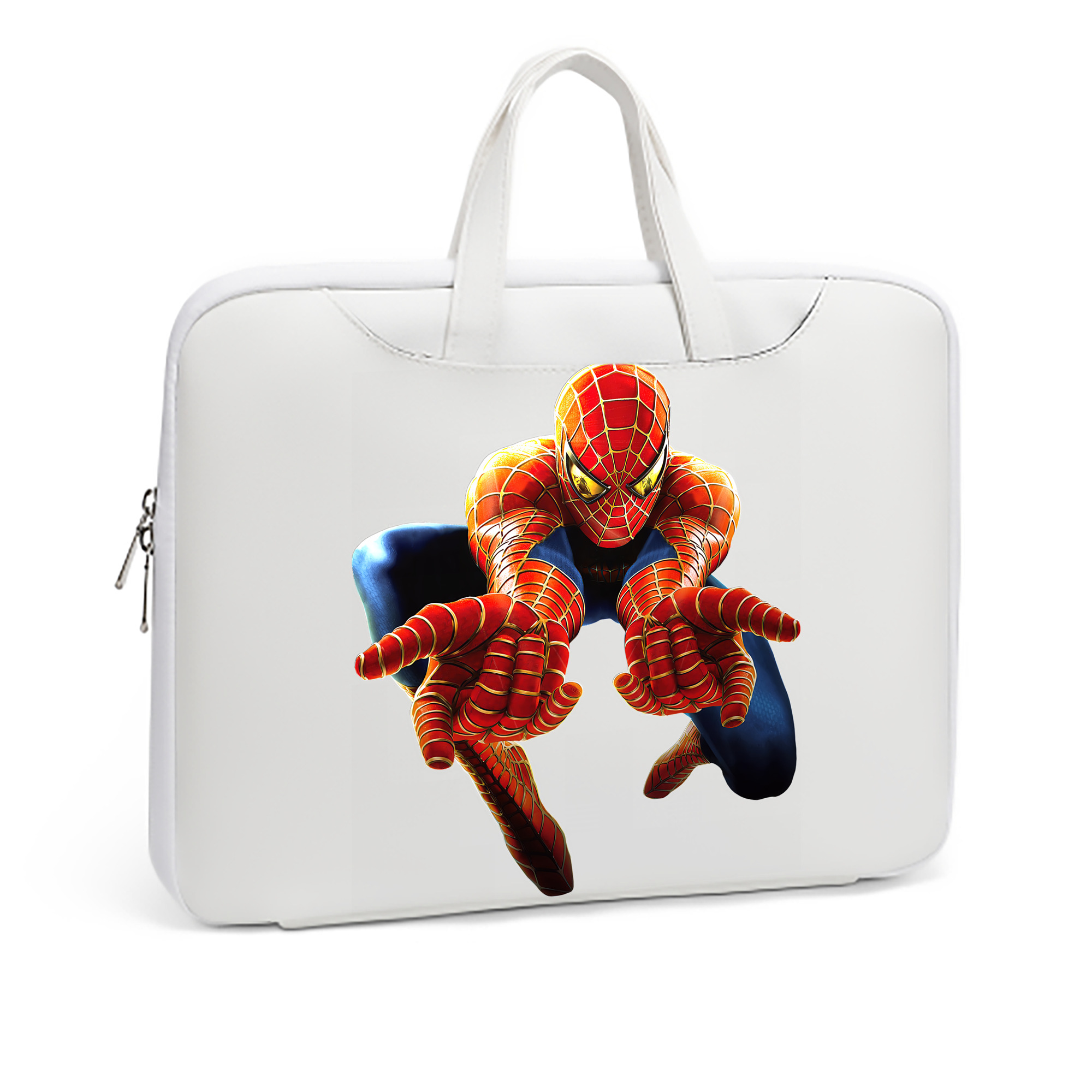 （画像用） Spider Man スパイダーマン レザーラップトップバッグ　ノートパソコンケース