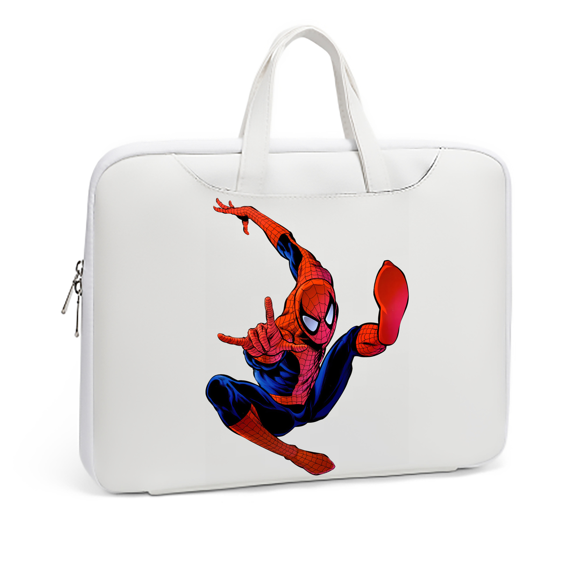 （画像用） Spider Man スパイダーマン レザーラップトップバッグ　ノートパソコンケース