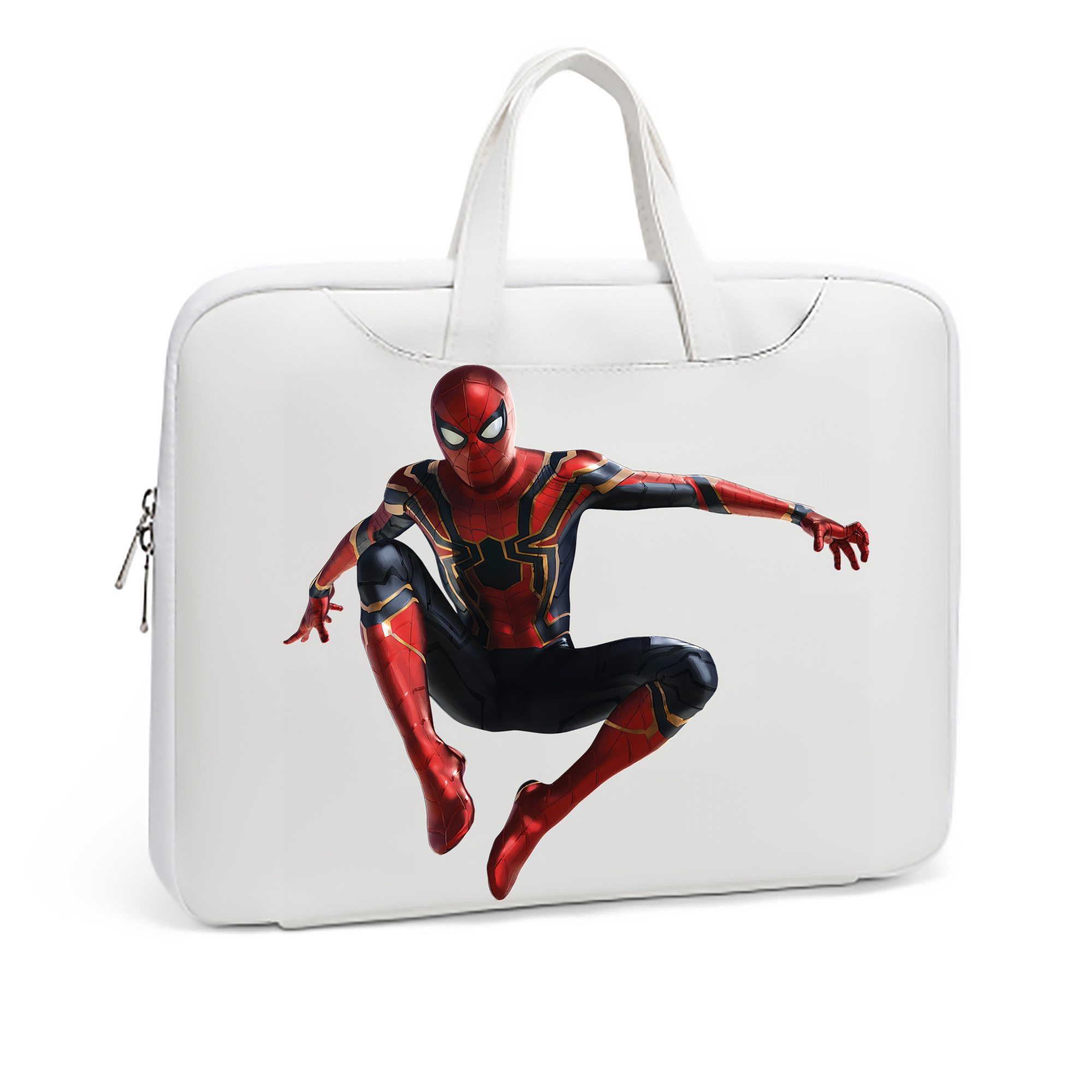 （画像用） Spider Man スパイダーマン レザーラップトップバッグ　ノートパソコンケース