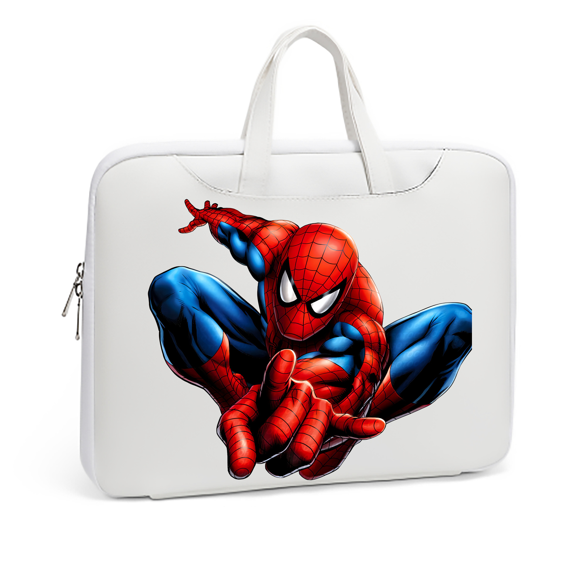 （画像用） Spider Man スパイダーマン レザーラップトップバッグ　ノートパソコンケース