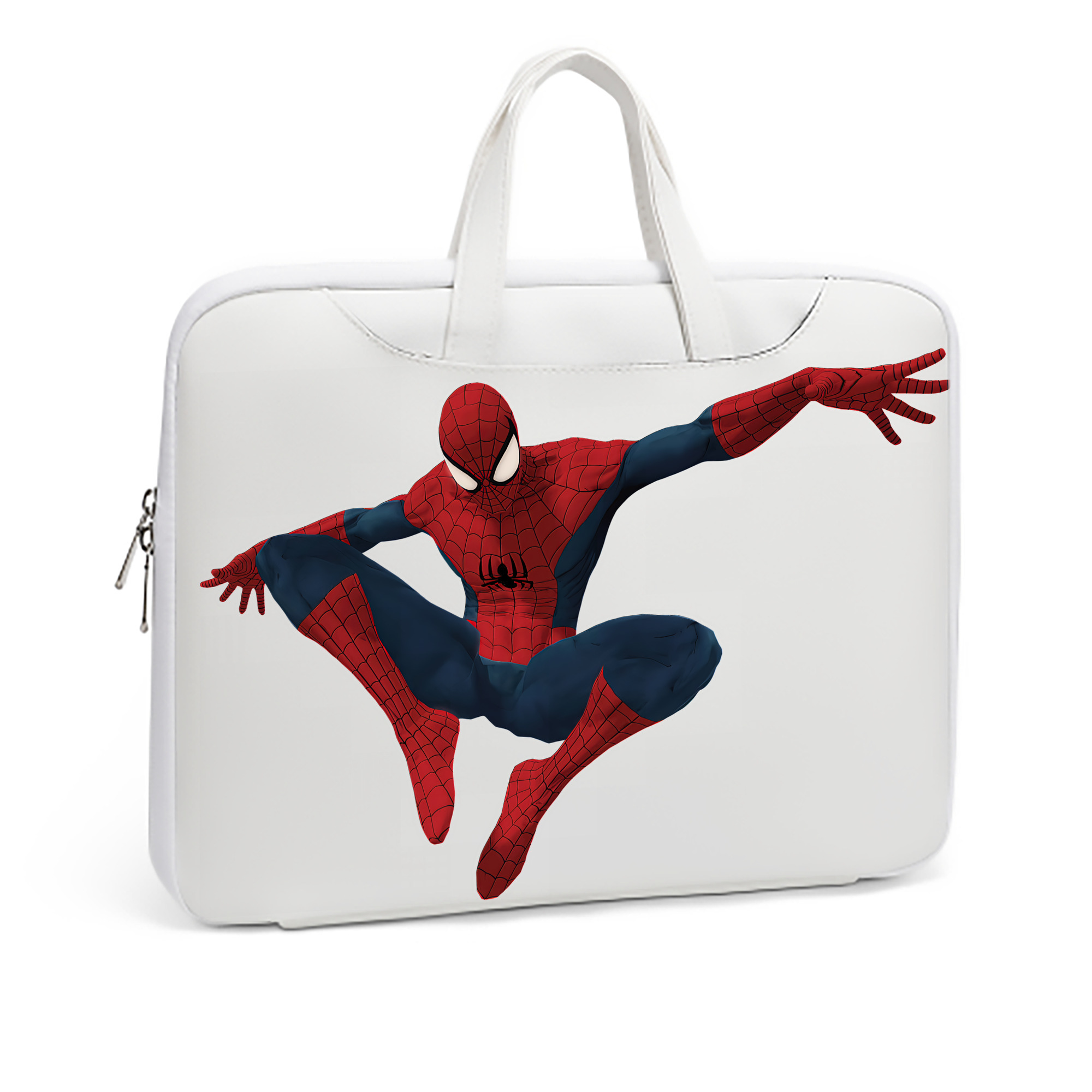 （画像用） Spider Man スパイダーマン レザーラップトップバッグ　ノートパソコンケース