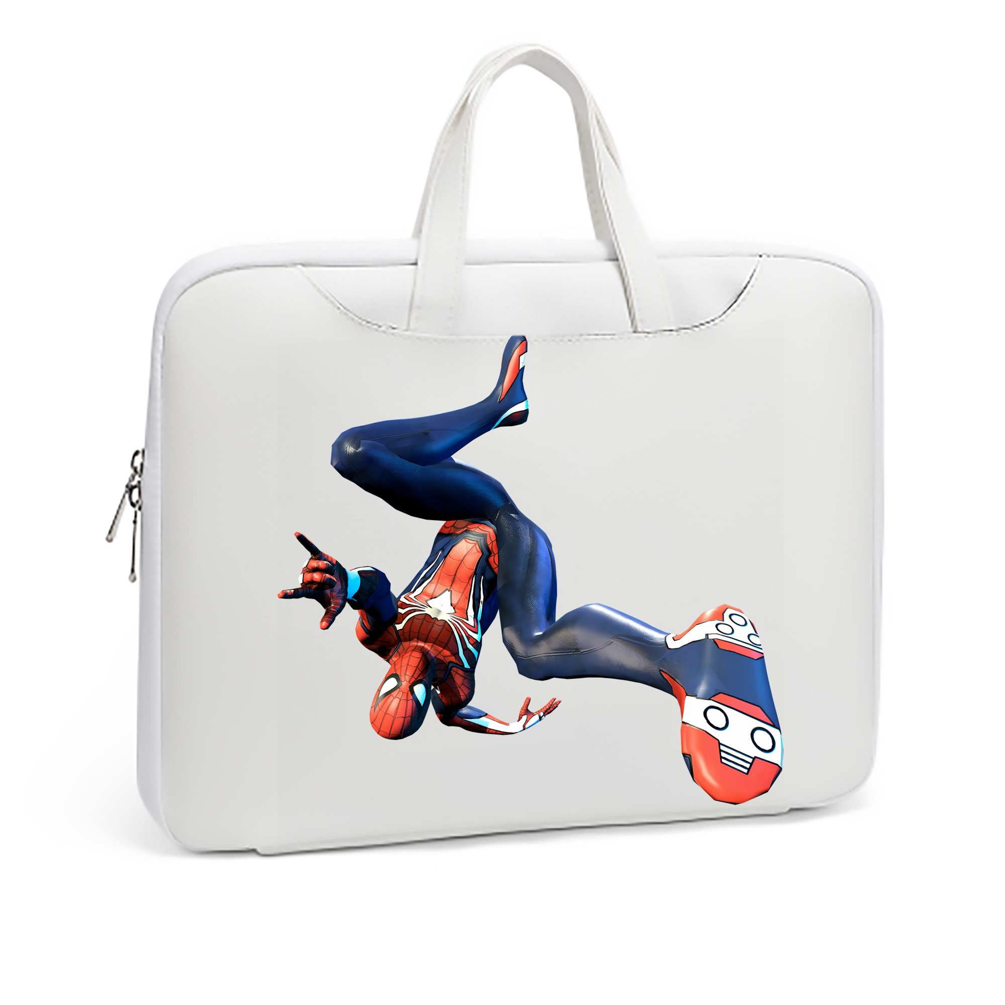 （画像用） Spider Man スパイダーマン レザーラップトップバッグ　ノートパソコンケース
