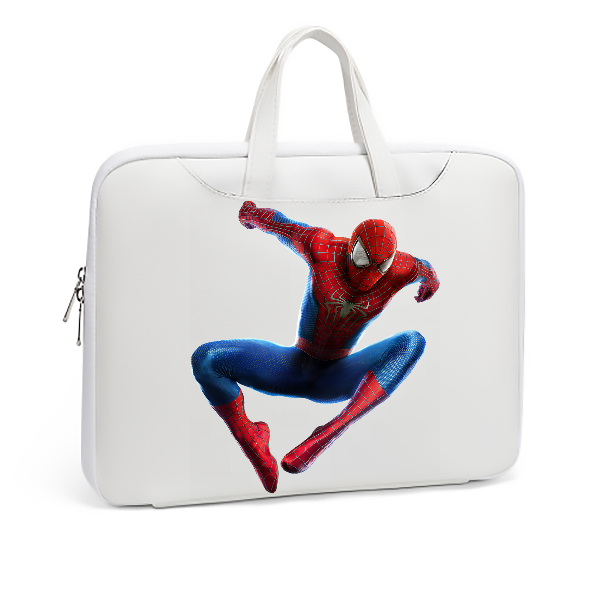 （画像用） Spider Man スパイダーマン レザーラップトップバッグ　ノートパソコンケース