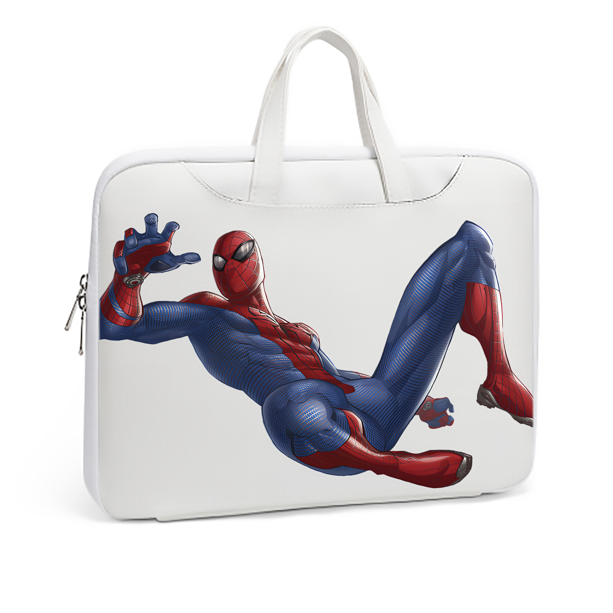 （画像用） Spider Man スパイダーマン レザーラップトップバッグ　ノートパソコンケース