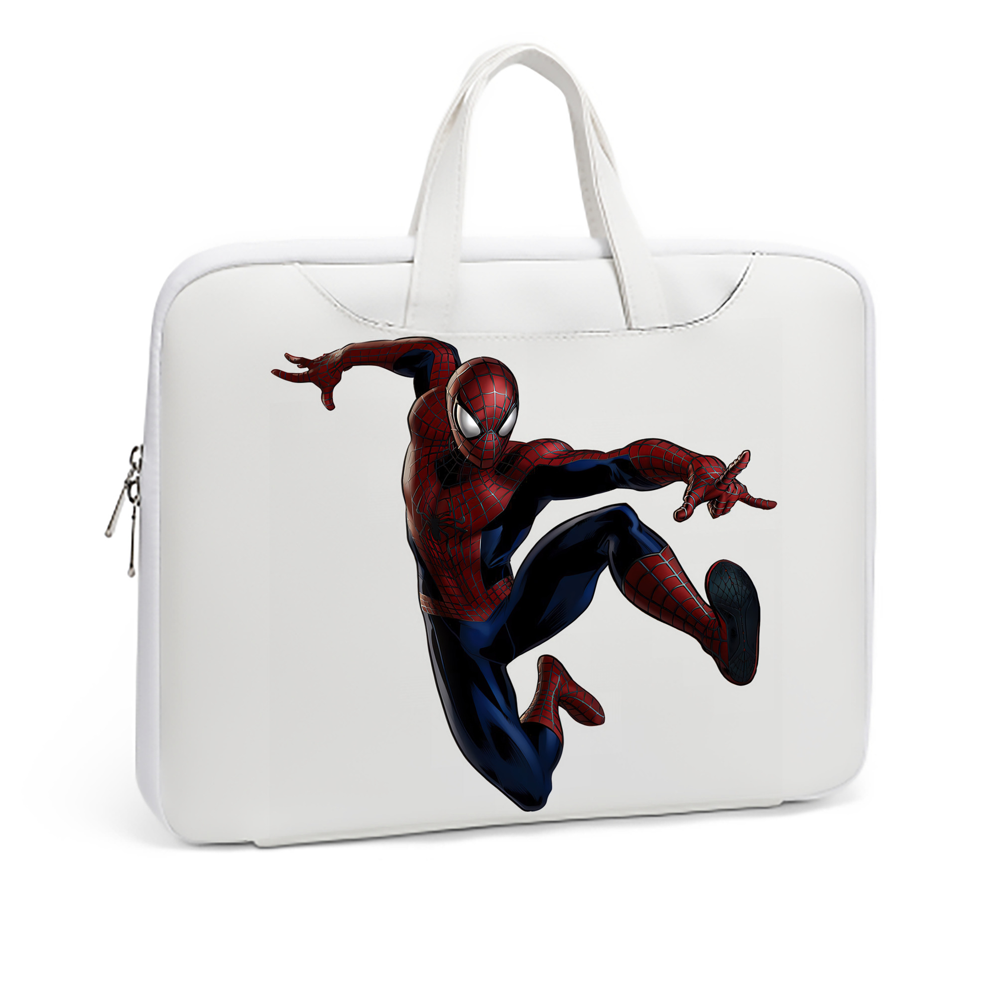 （画像用） Spider Man スパイダーマン レザーラップトップバッグ　ノートパソコンケース
