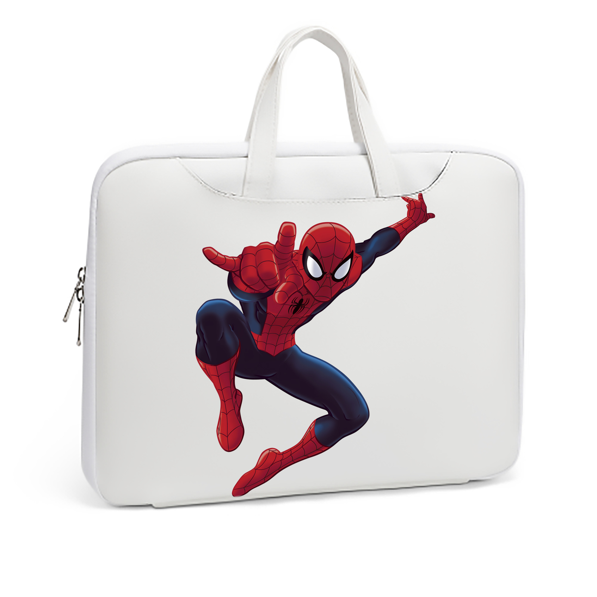 （画像用） Spider Man スパイダーマン レザーラップトップバッグ　ノートパソコンケース