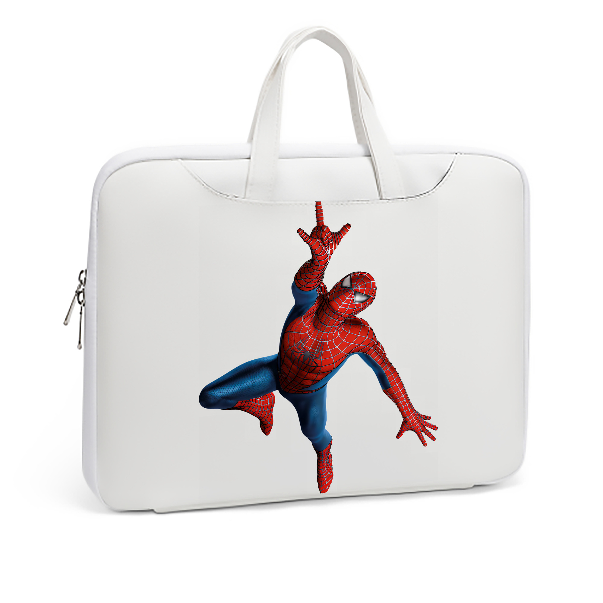 （画像用） Spider Man スパイダーマン レザーラップトップバッグ　ノートパソコンケース