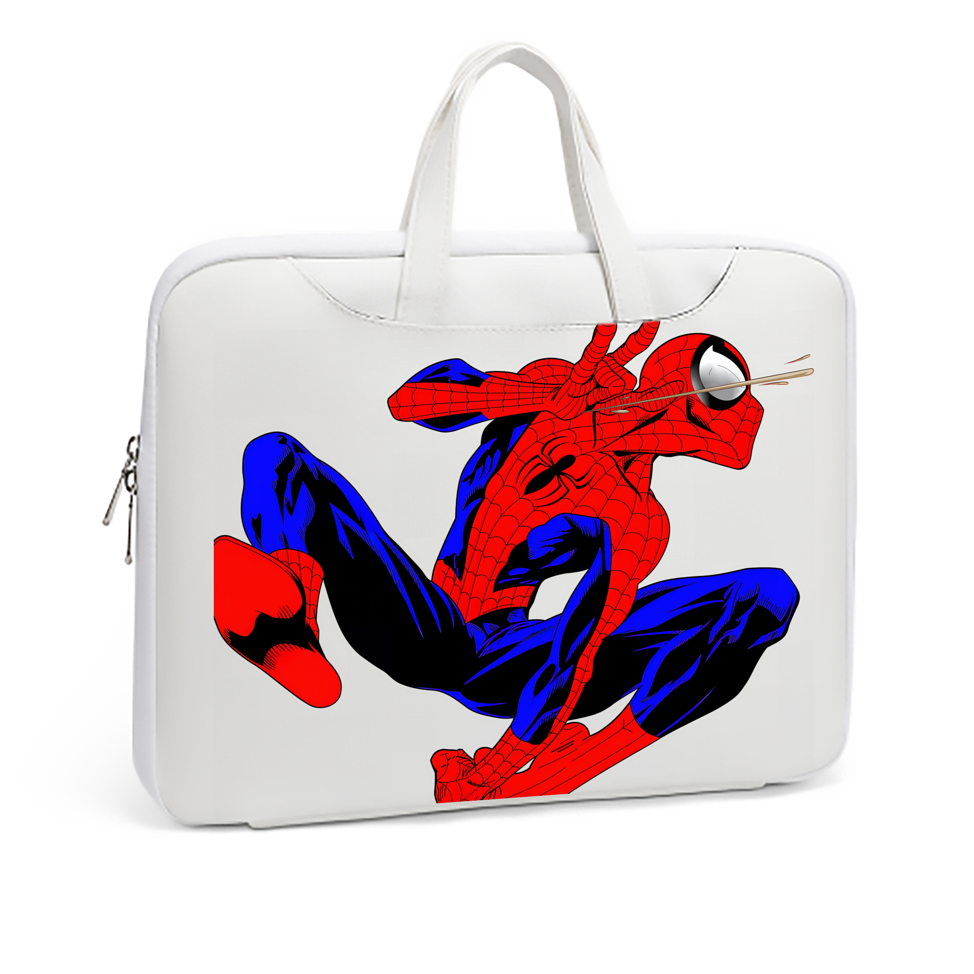 （画像用） Spider Man スパイダーマン レザーラップトップバッグ　ノートパソコンケース