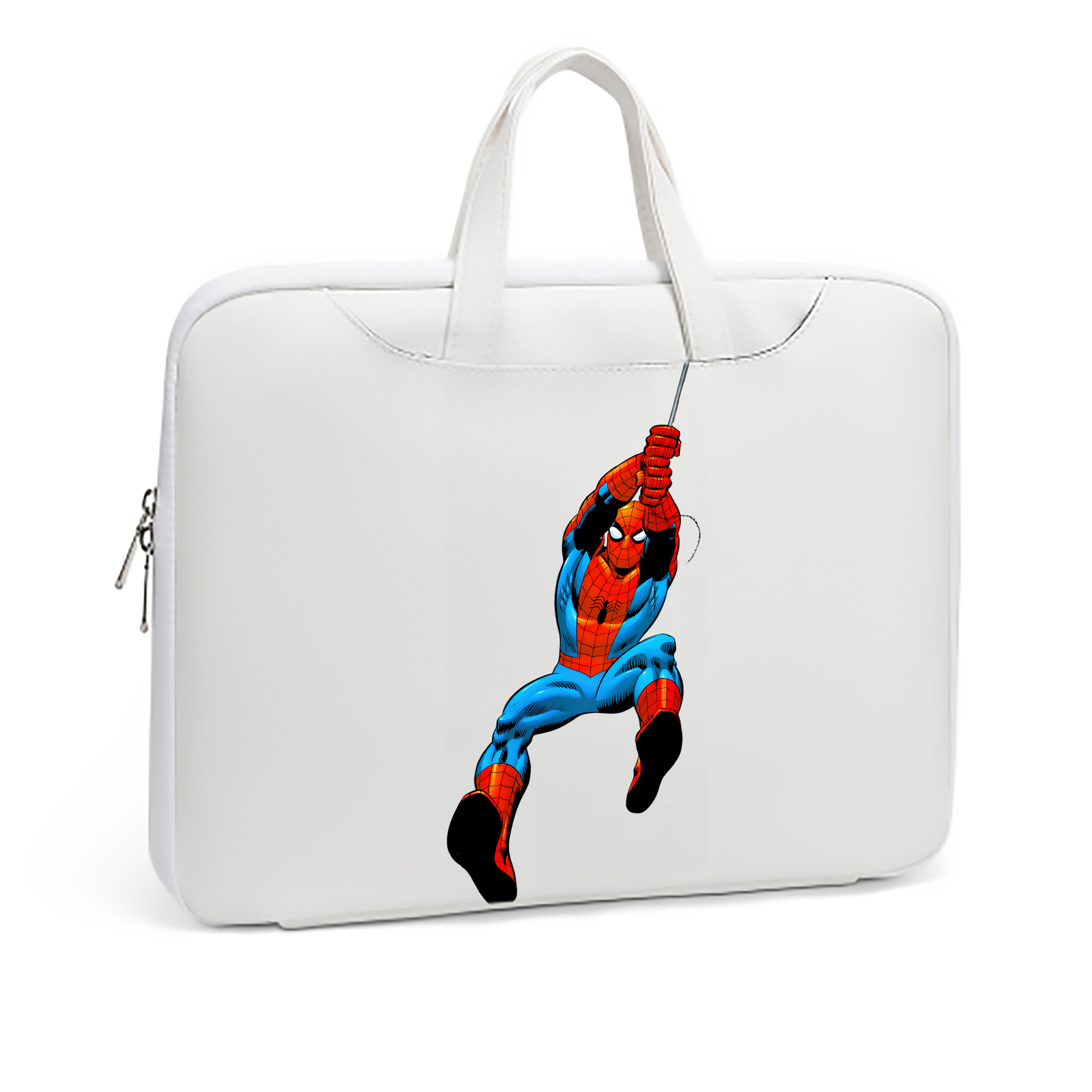 （画像用） Spider Man スパイダーマン レザーラップトップバッグ　ノートパソコンケース