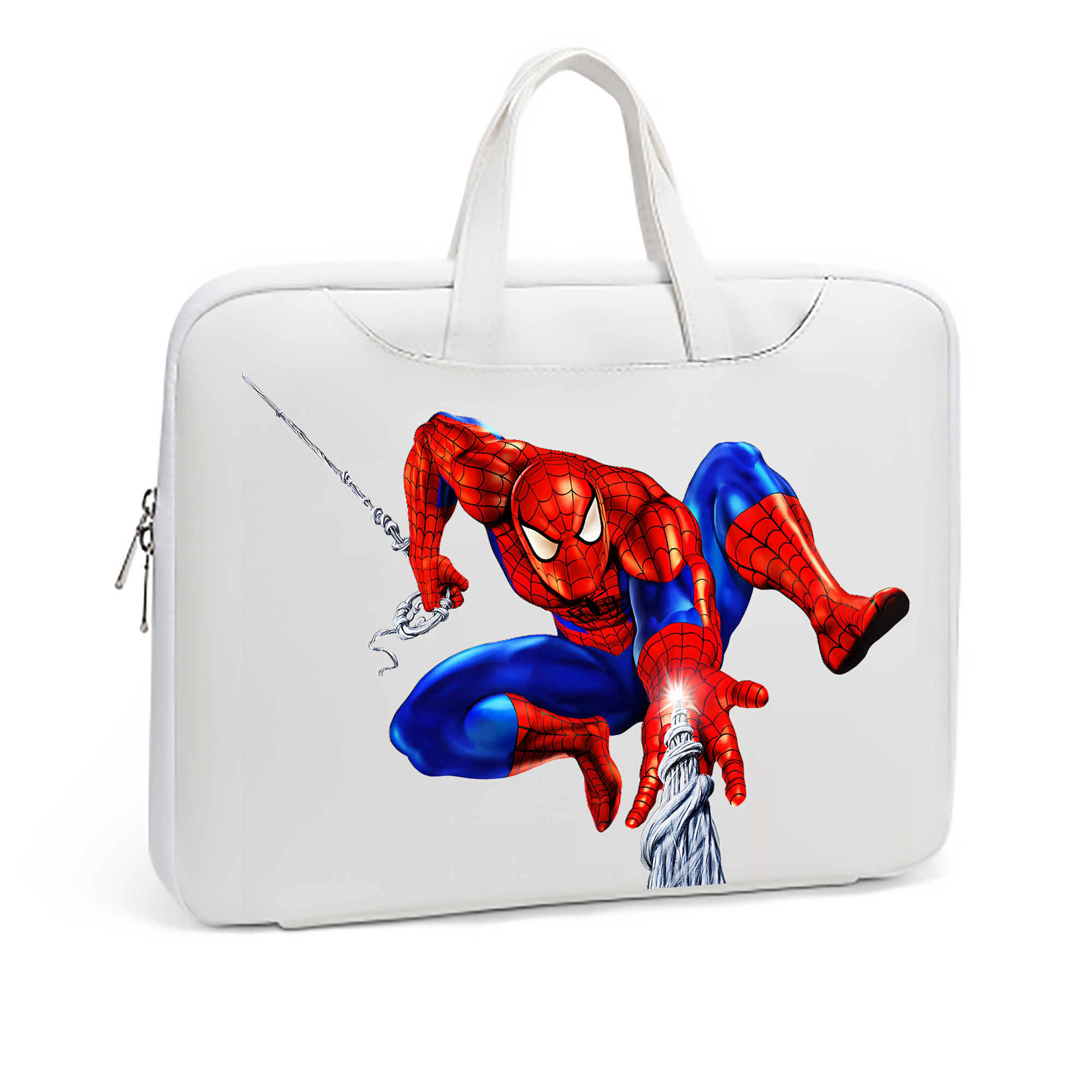 （画像用） Spider Man スパイダーマン レザーラップトップバッグ　ノートパソコンケース