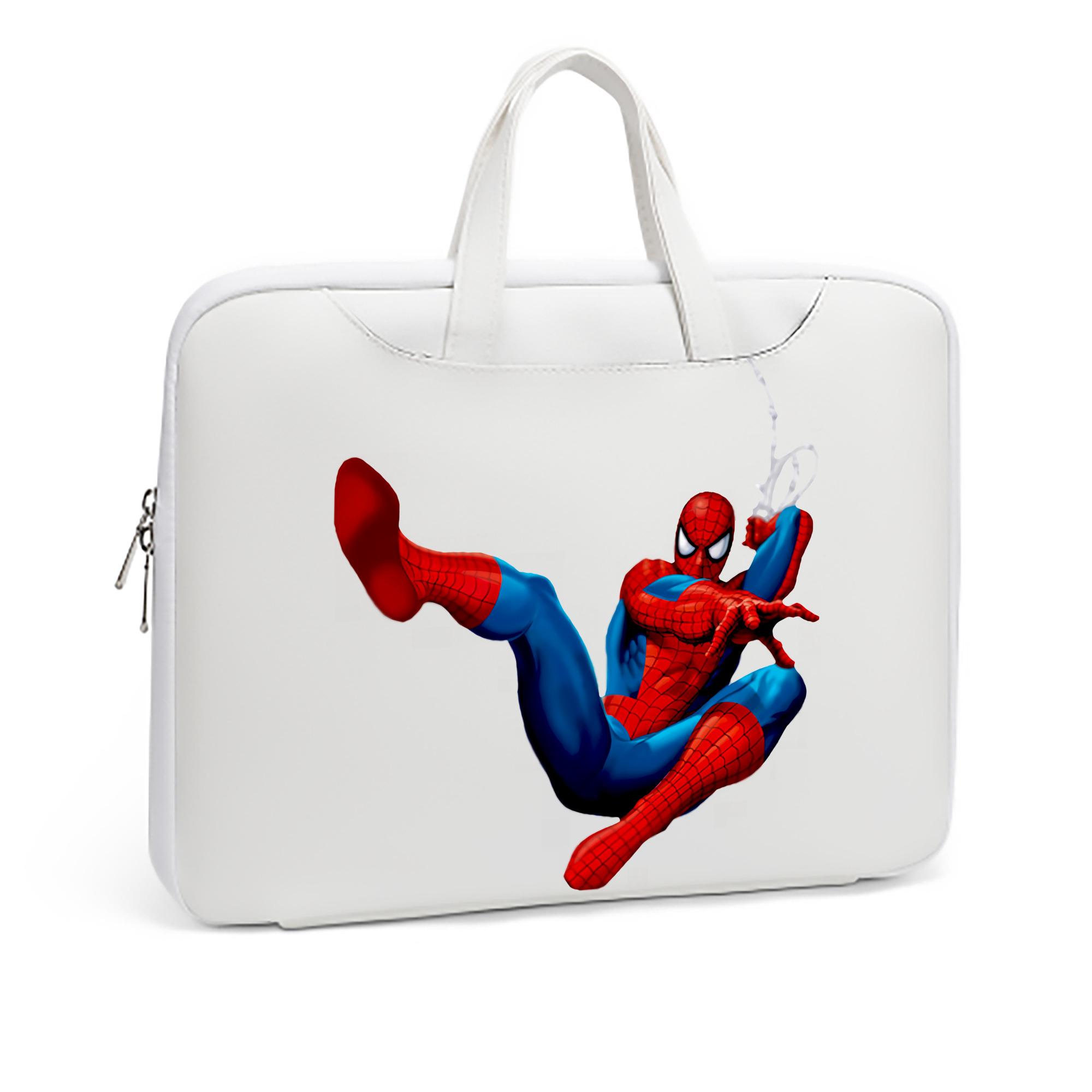 （画像用） Spider Man スパイダーマン レザーラップトップバッグ　ノートパソコンケース