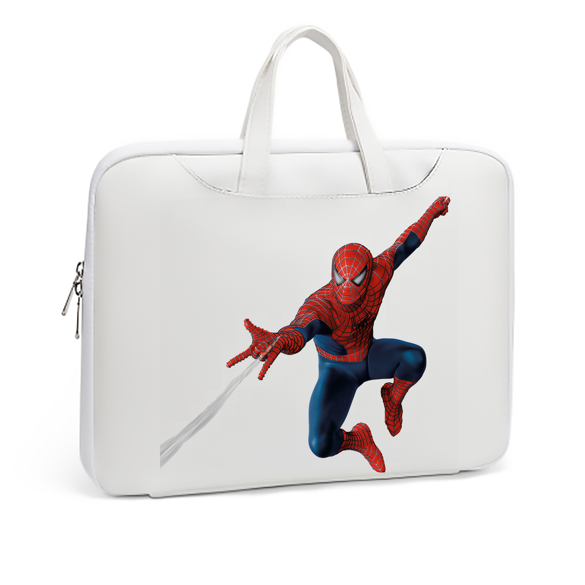 （画像用） Spider Man スパイダーマン レザーラップトップバッグ　ノートパソコンケース