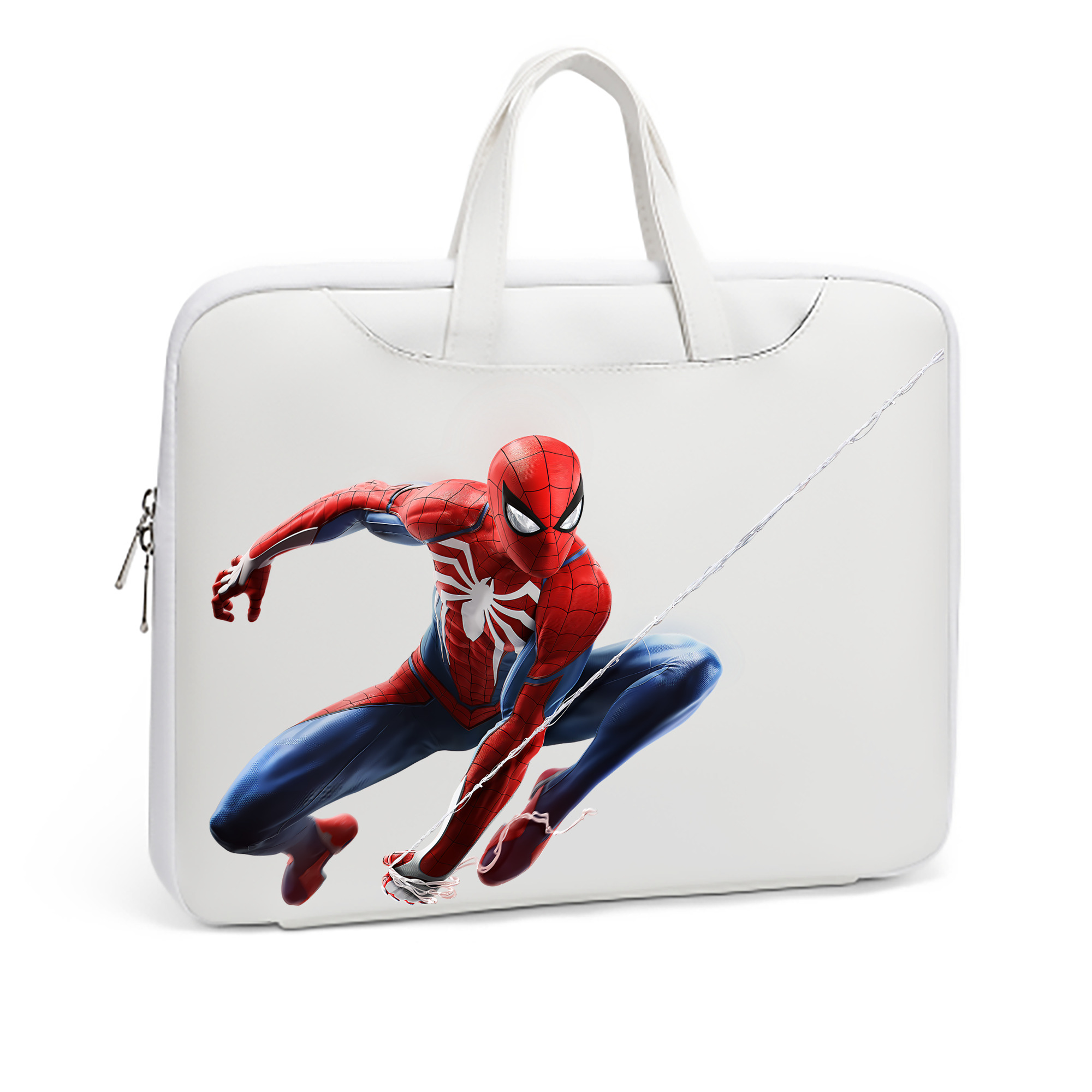 （画像用） Spider Man スパイダーマン レザーラップトップバッグ　ノートパソコンケース