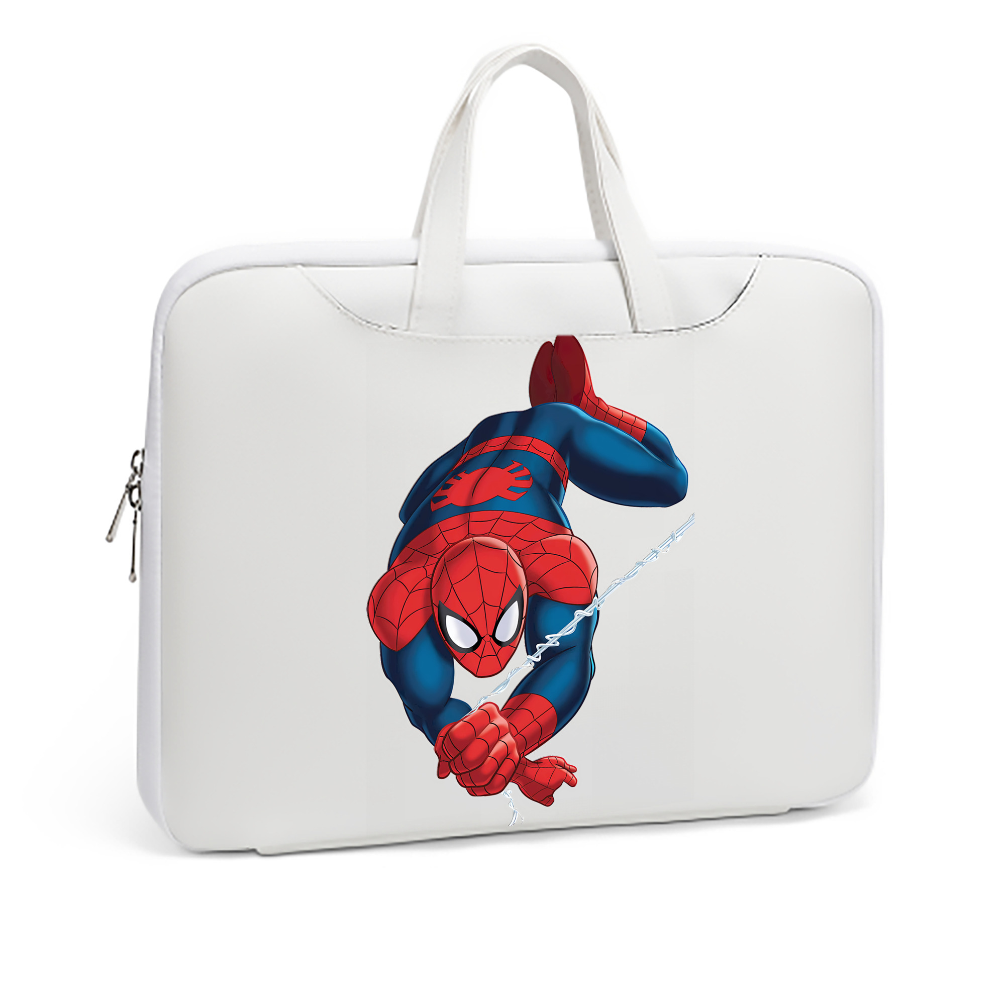 （画像用） Spider Man スパイダーマン レザーラップトップバッグ　ノートパソコンケース