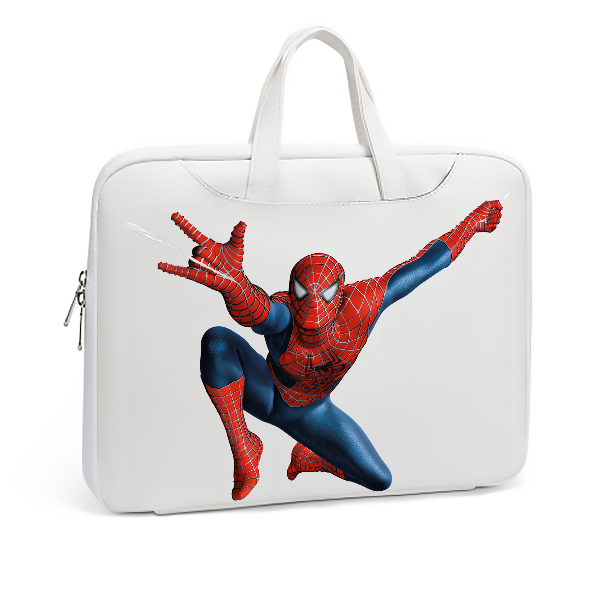 （画像用） Spider Man スパイダーマン レザーラップトップバッグ　ノートパソコンケース