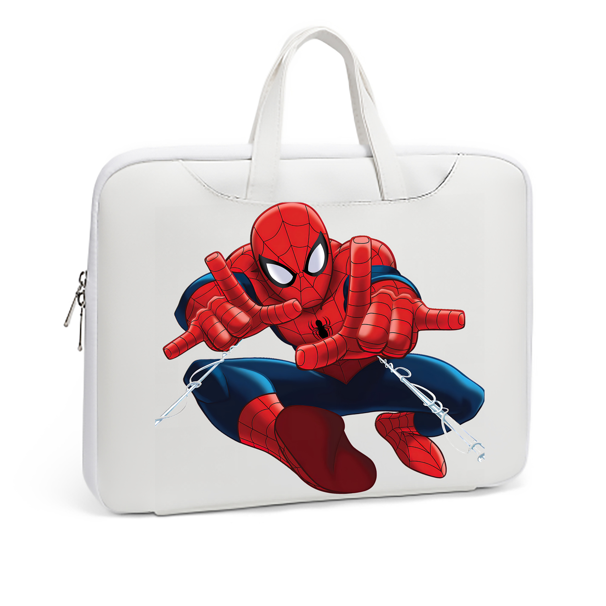 （画像用） Spider Man スパイダーマン レザーラップトップバッグ　ノートパソコンケース