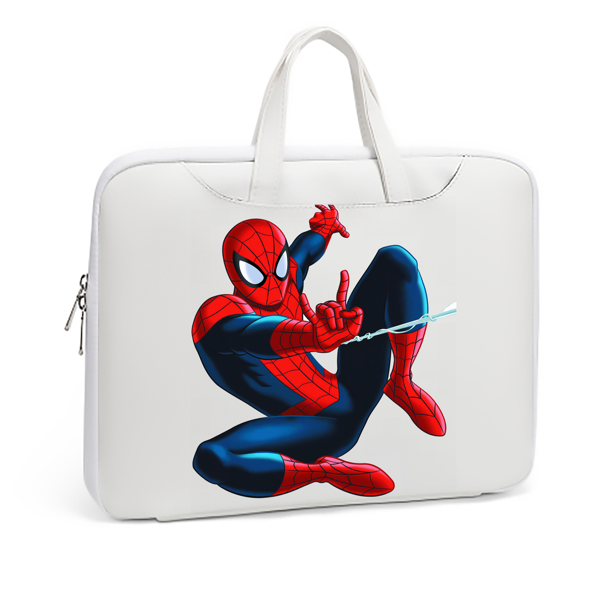 （画像用） Spider Man スパイダーマン レザーラップトップバッグ　ノートパソコンケース