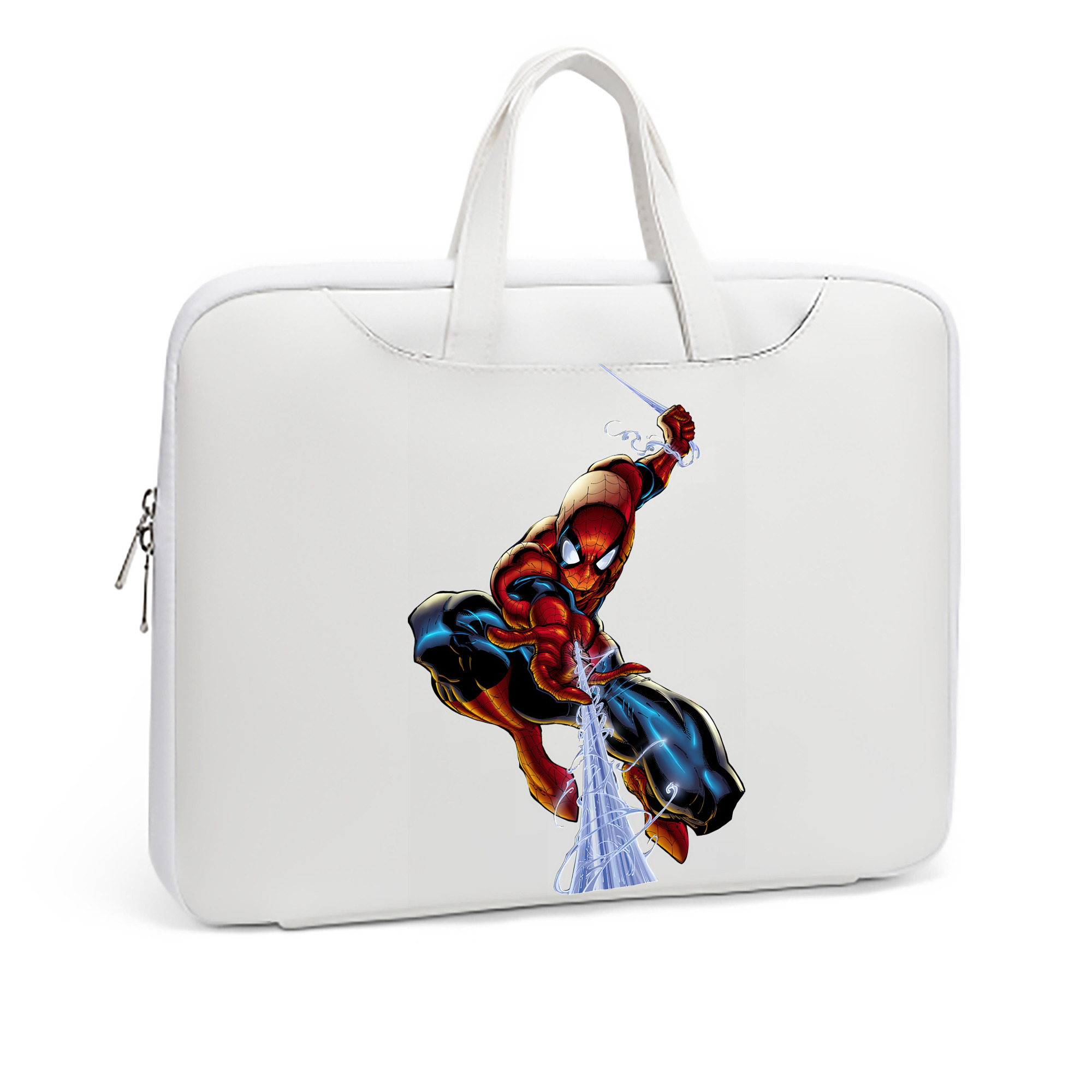 （画像用） Spider Man スパイダーマン レザーラップトップバッグ　ノートパソコンケース