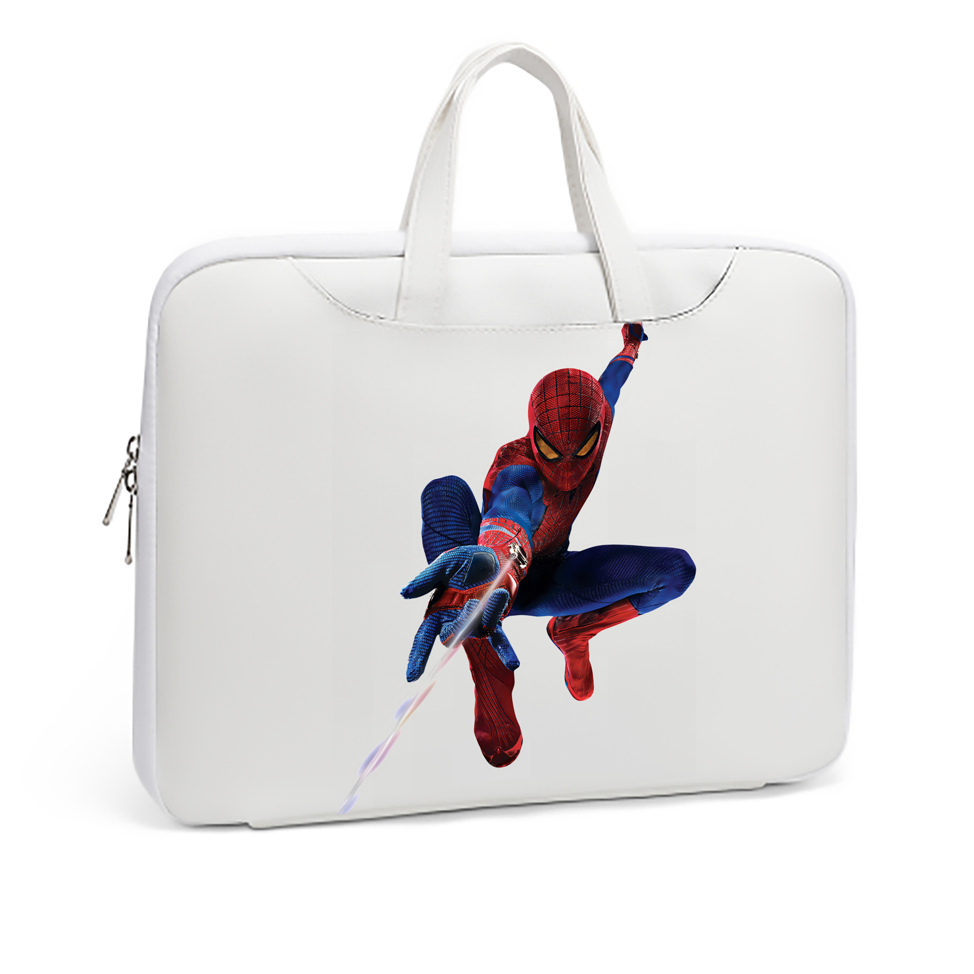 （画像用） Spider Man スパイダーマン レザーラップトップバッグ　ノートパソコンケース