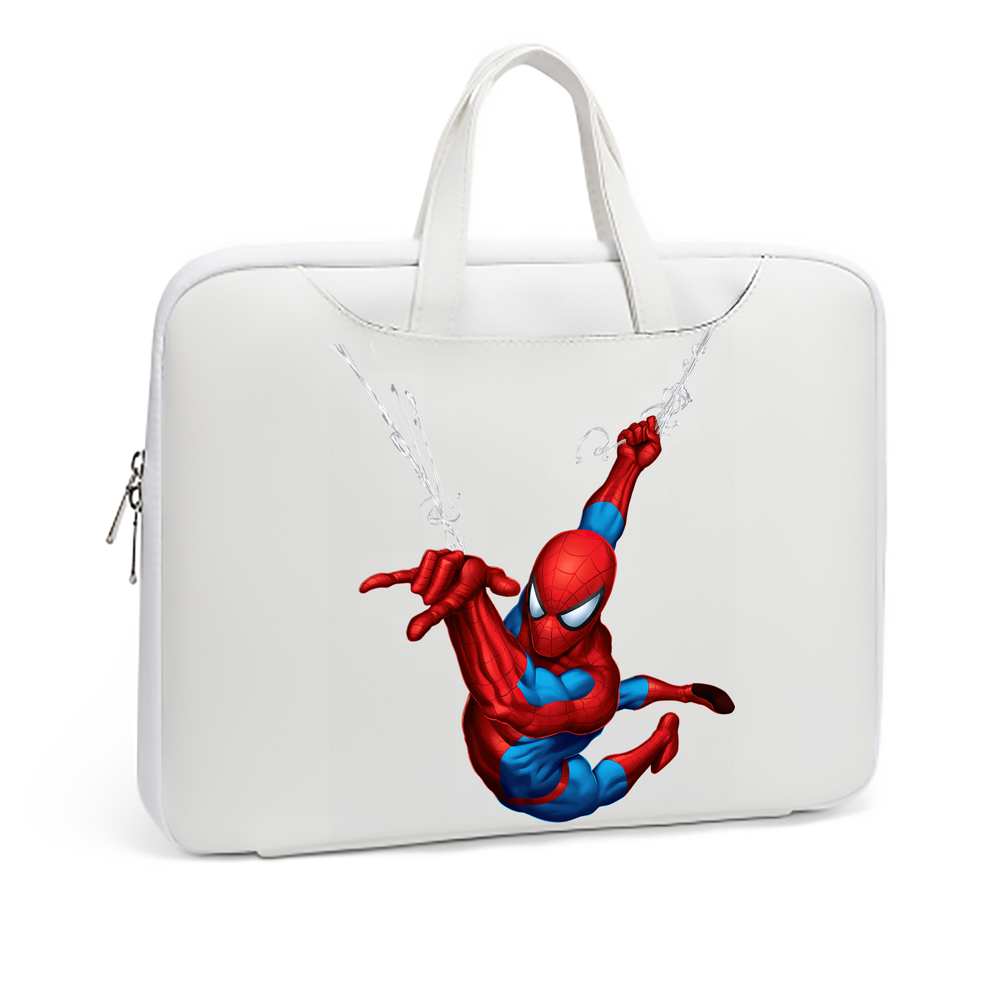 （画像用） Spider Man スパイダーマン レザーラップトップバッグ　ノートパソコンケース