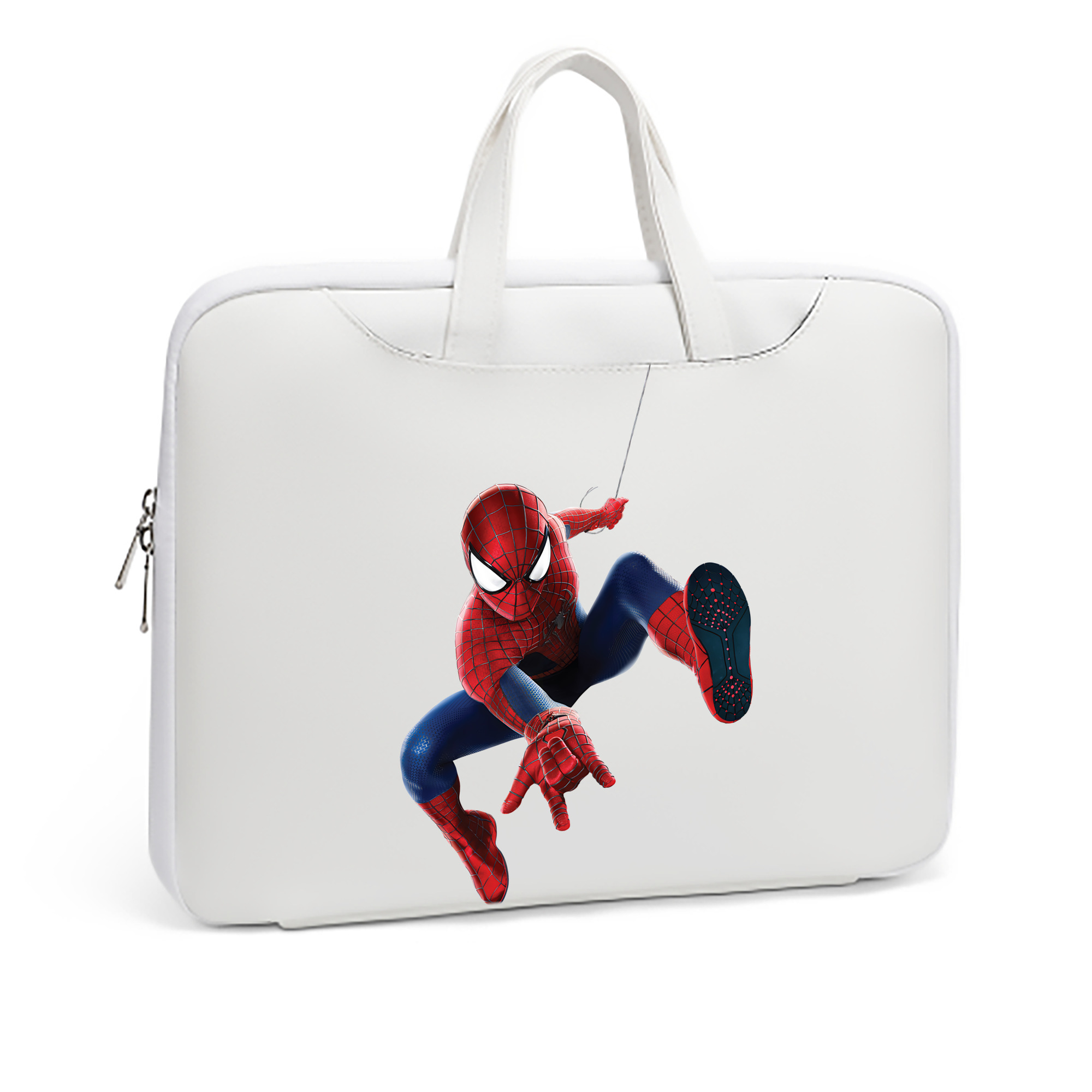 （画像用） Spider Man スパイダーマン レザーラップトップバッグ　ノートパソコンケース