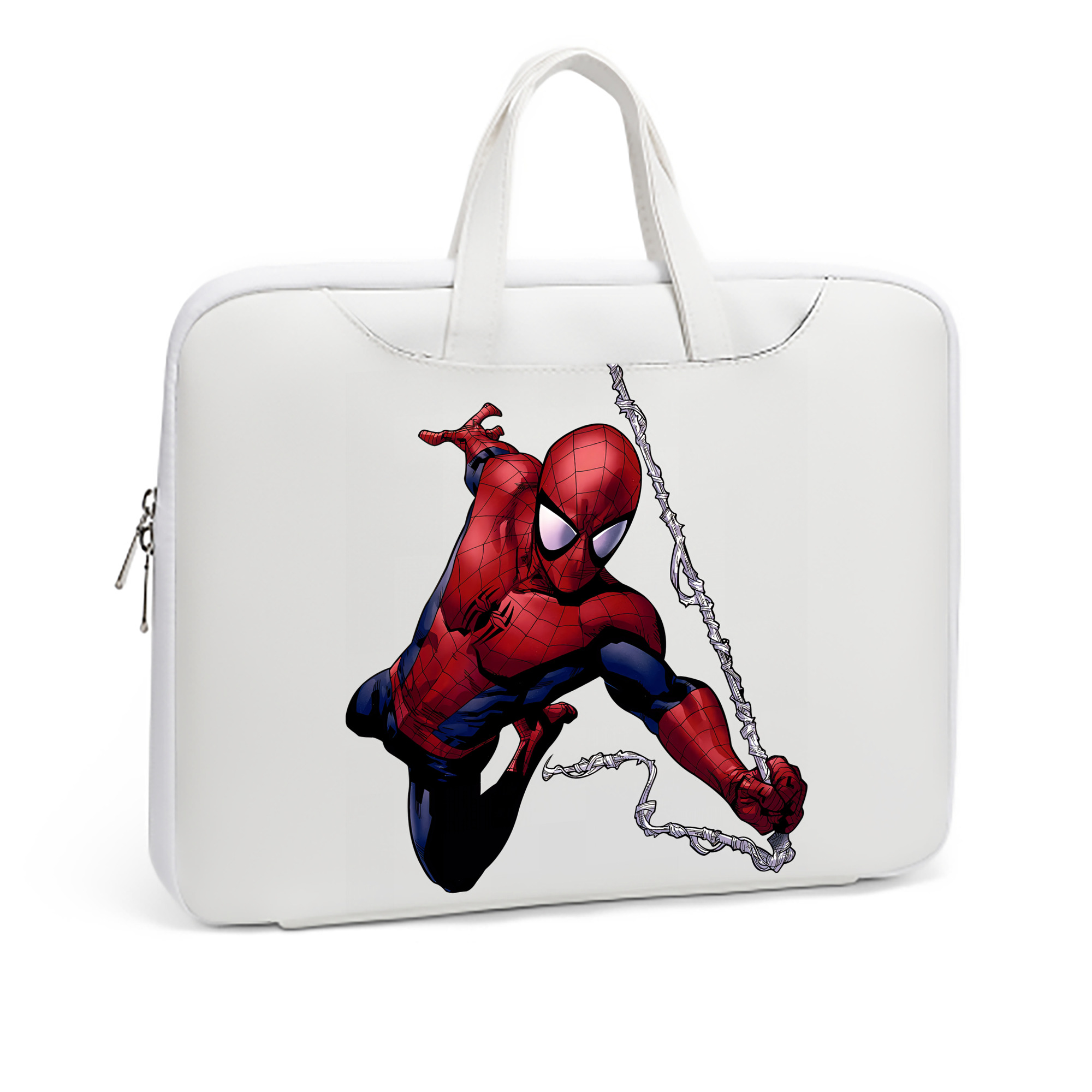 （画像用） Spider Man スパイダーマン レザーラップトップバッグ　ノートパソコンケース