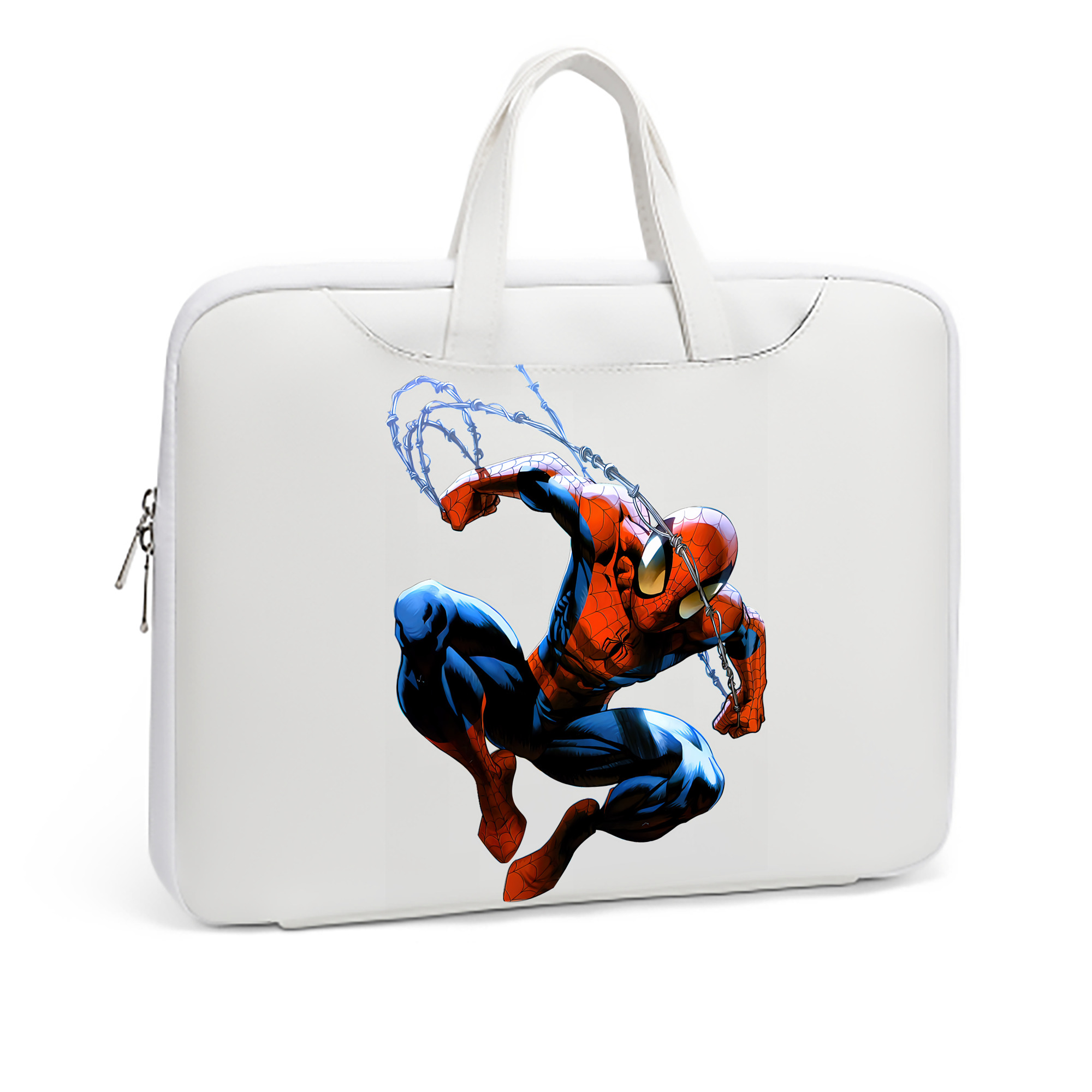 （画像用） Spider Man スパイダーマン レザーラップトップバッグ　ノートパソコンケース