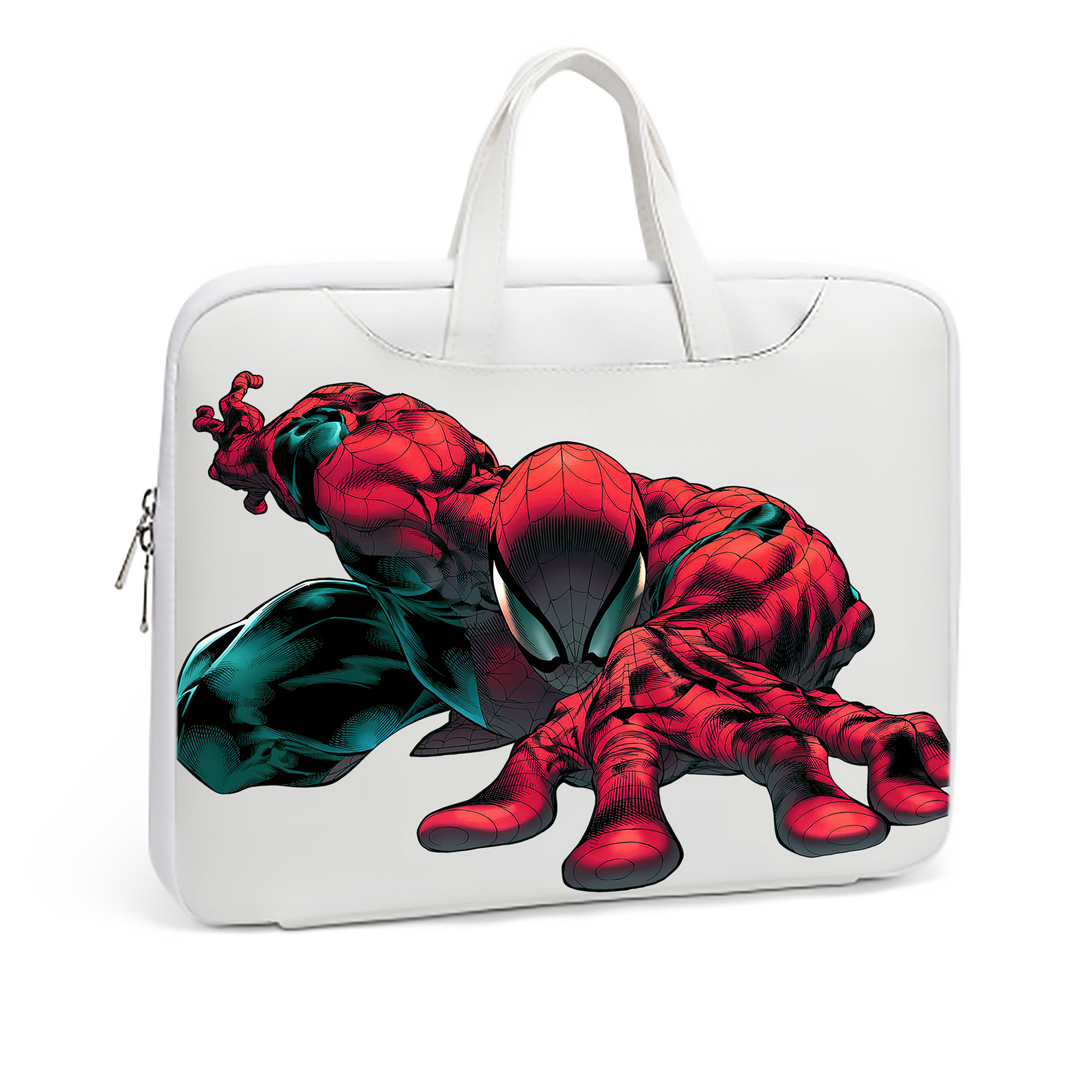 （画像用） Spider Man スパイダーマン レザーラップトップバッグ　ノートパソコンケース