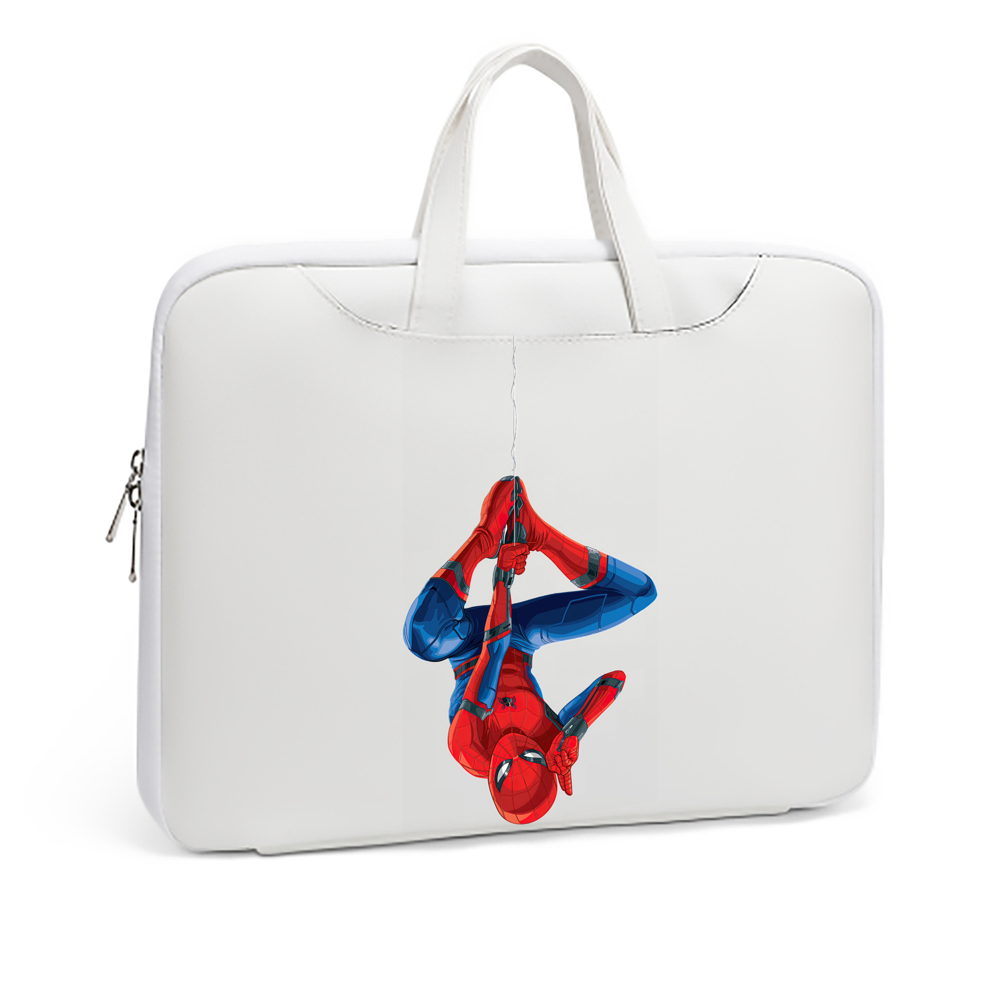 （画像用） Spider Man スパイダーマン レザーラップトップバッグ　ノートパソコンケース