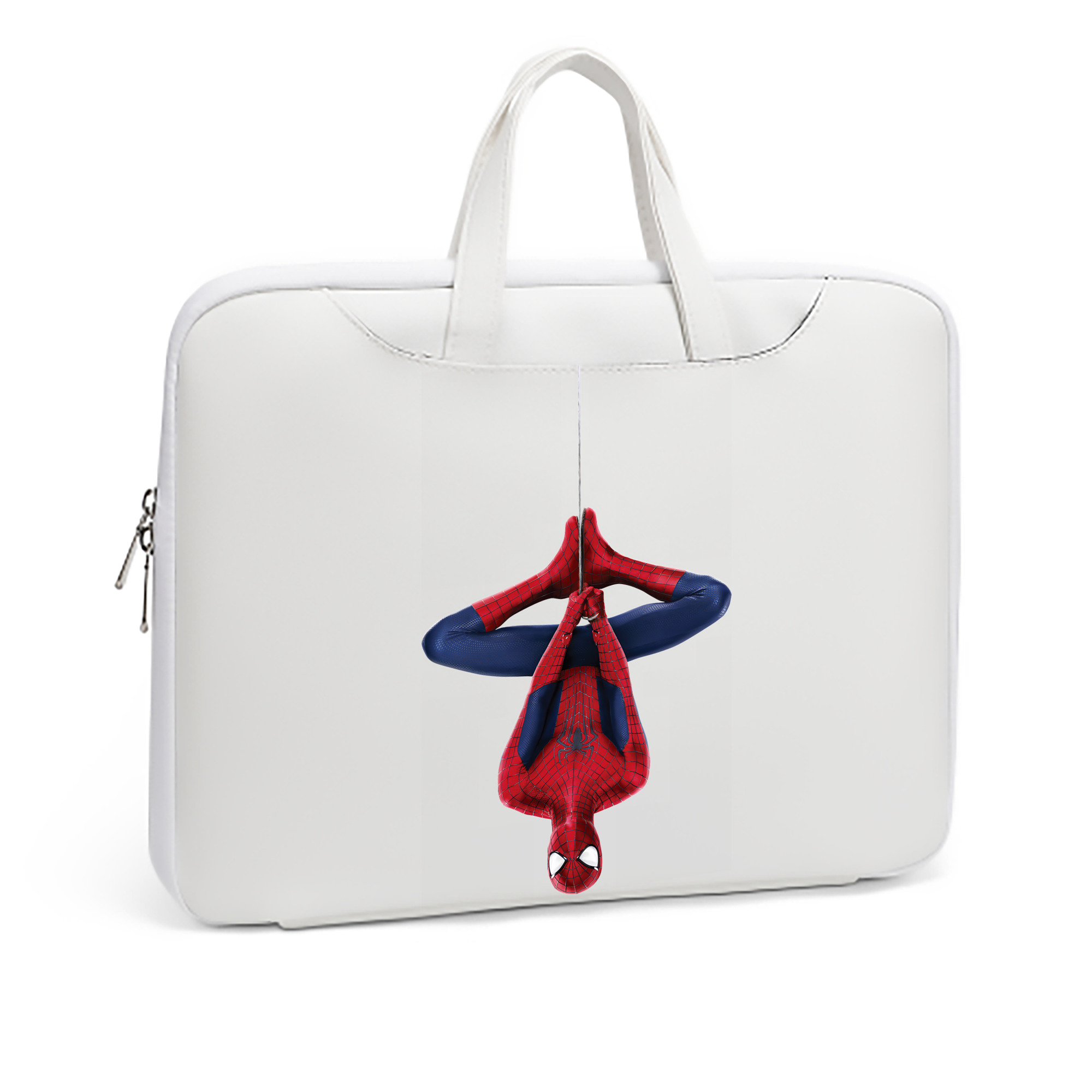 （画像用） Spider Man スパイダーマン レザーラップトップバッグ　ノートパソコンケース