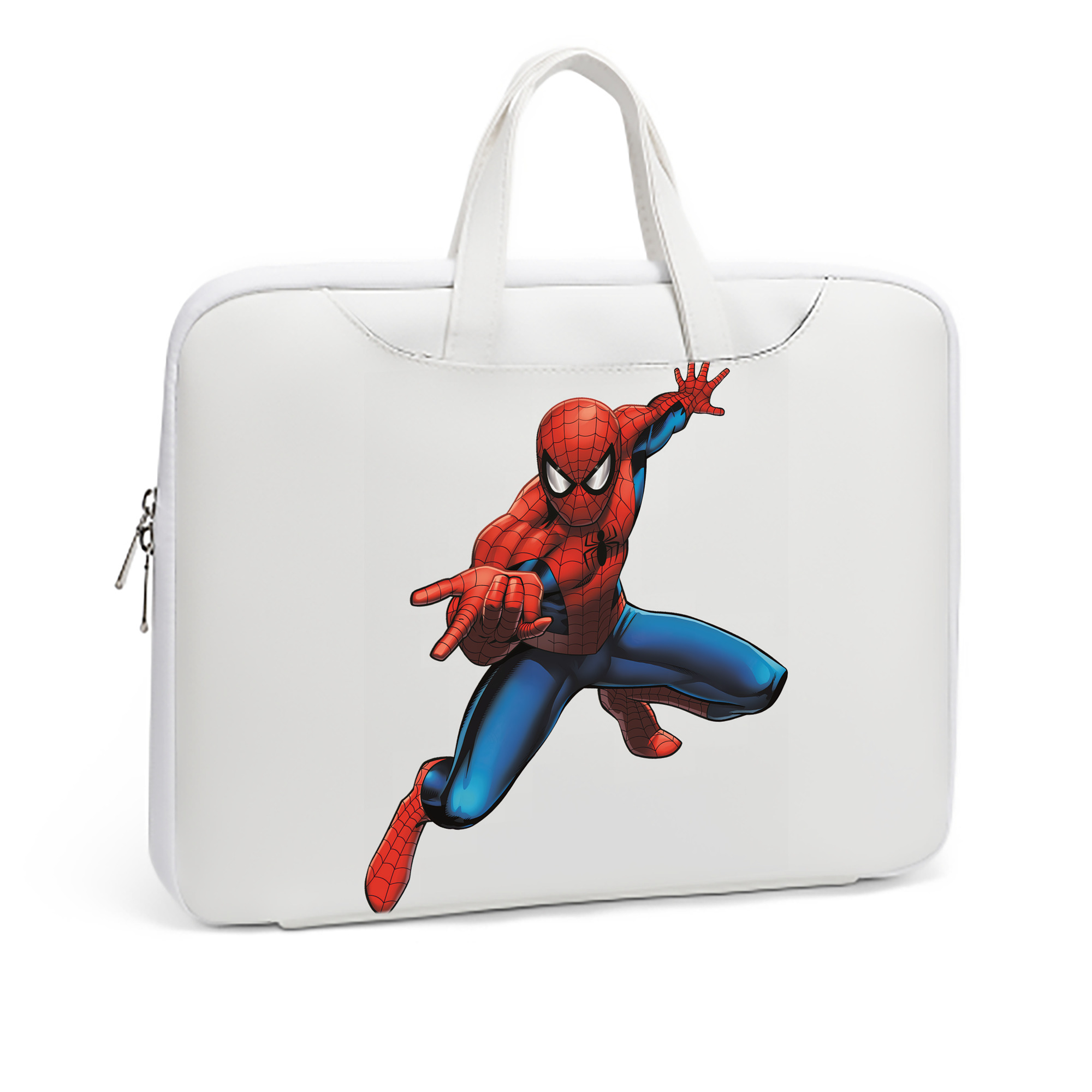 （画像用） Spider Man スパイダーマン レザーラップトップバッグ　ノートパソコンケース