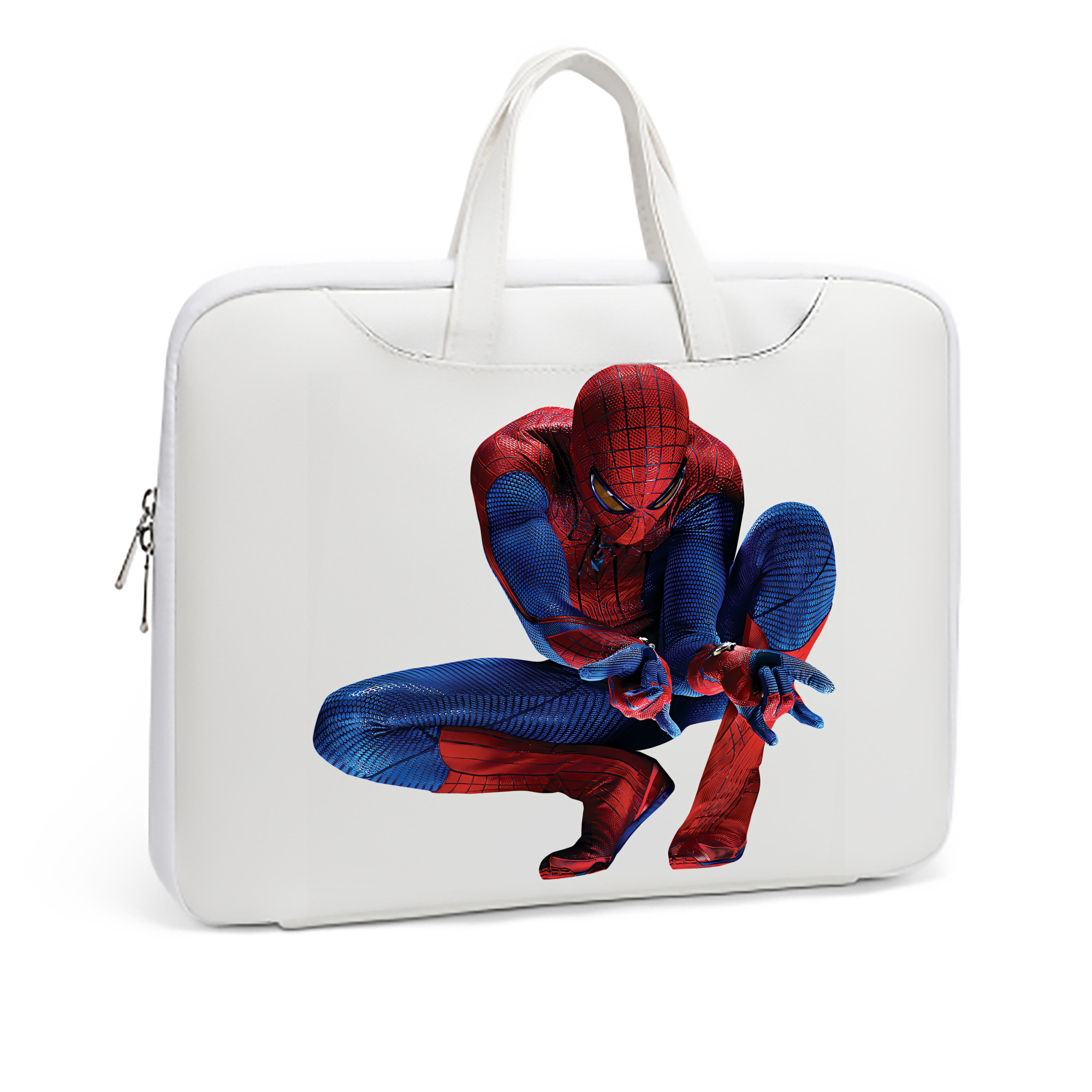 （画像用） Spider Man スパイダーマン レザーラップトップバッグ　ノートパソコンケース