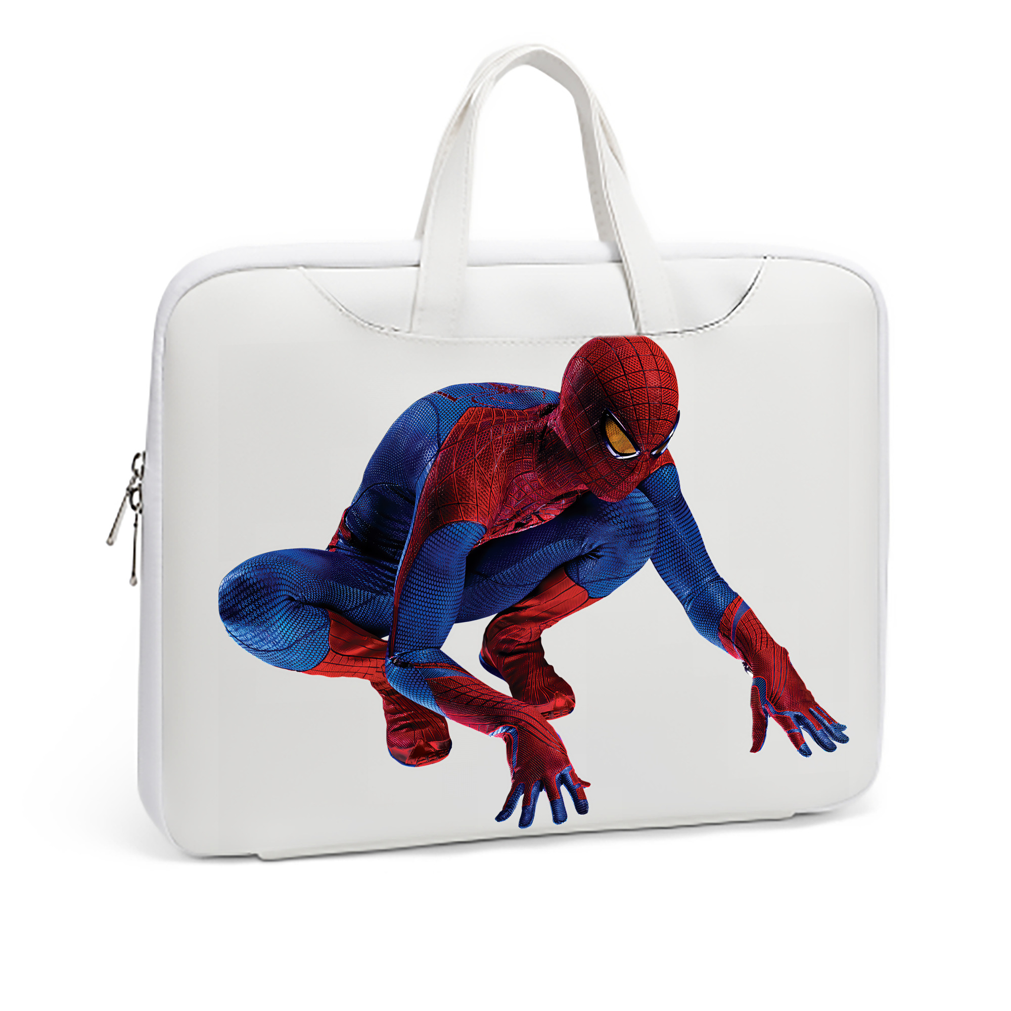 （画像用） Spider Man スパイダーマン レザーラップトップバッグ　ノートパソコンケース
