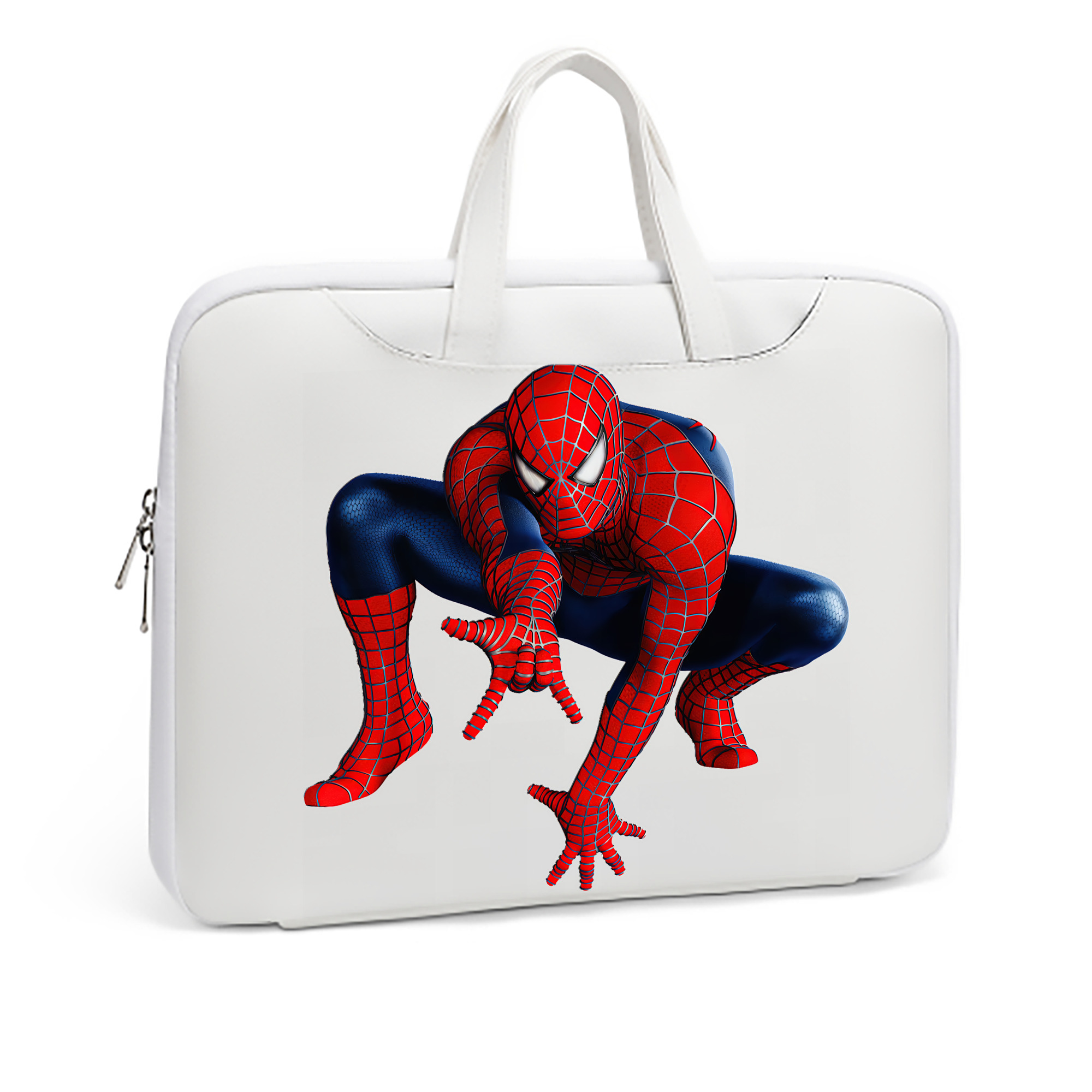（画像用） Spider Man スパイダーマン レザーラップトップバッグ　ノートパソコンケース