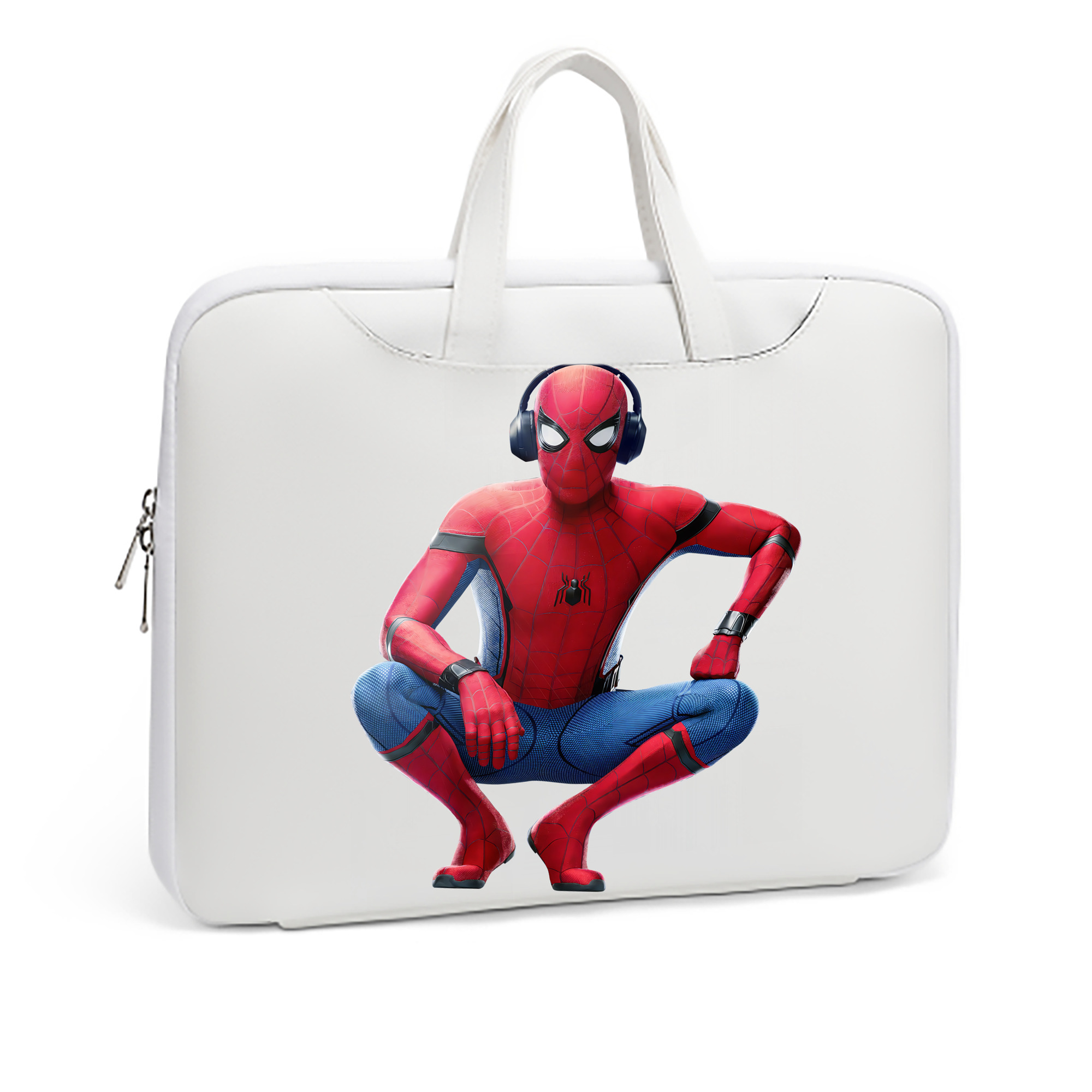 （画像用） Spider Man スパイダーマン レザーラップトップバッグ　ノートパソコンケース