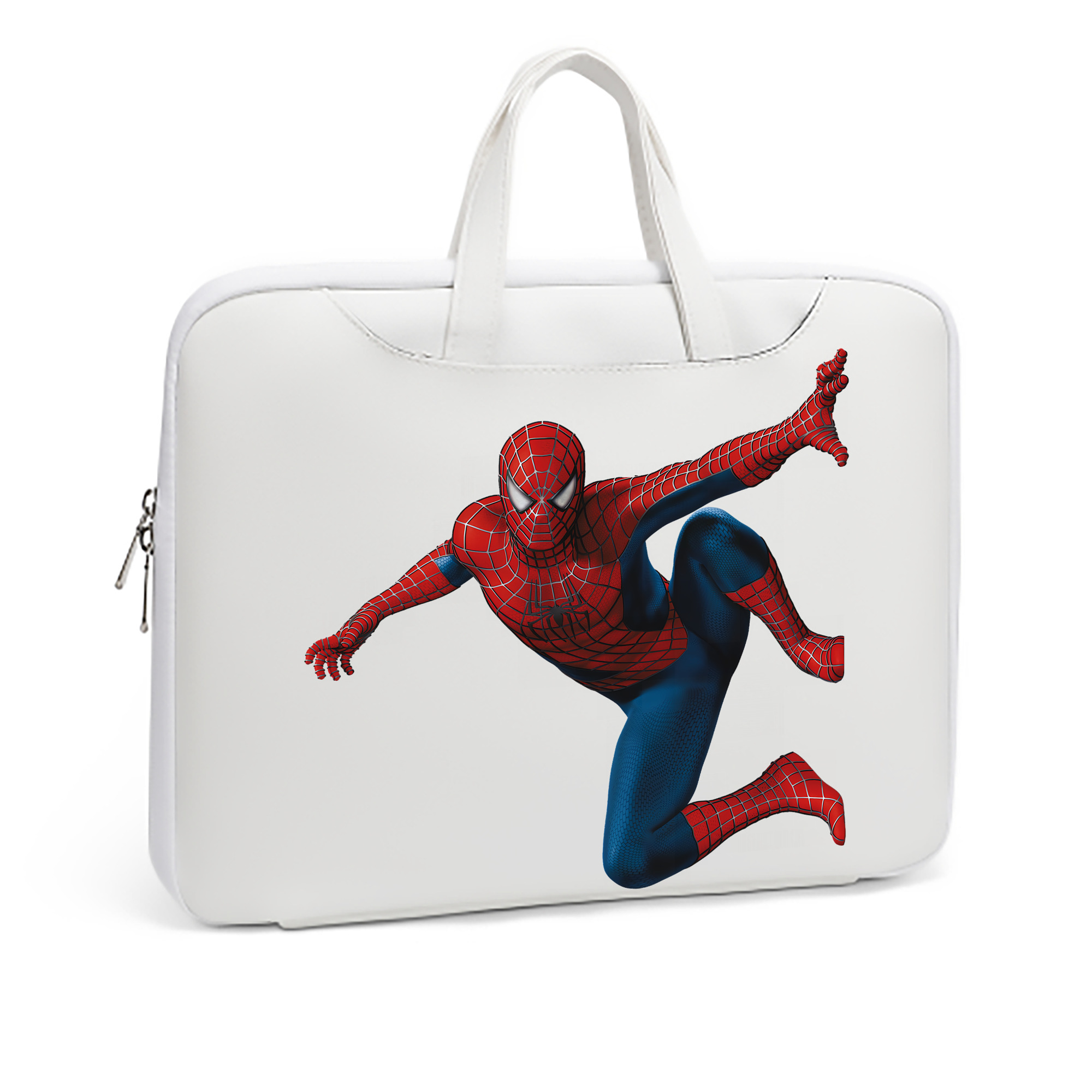 （画像用） Spider Man スパイダーマン レザーラップトップバッグ　ノートパソコンケース