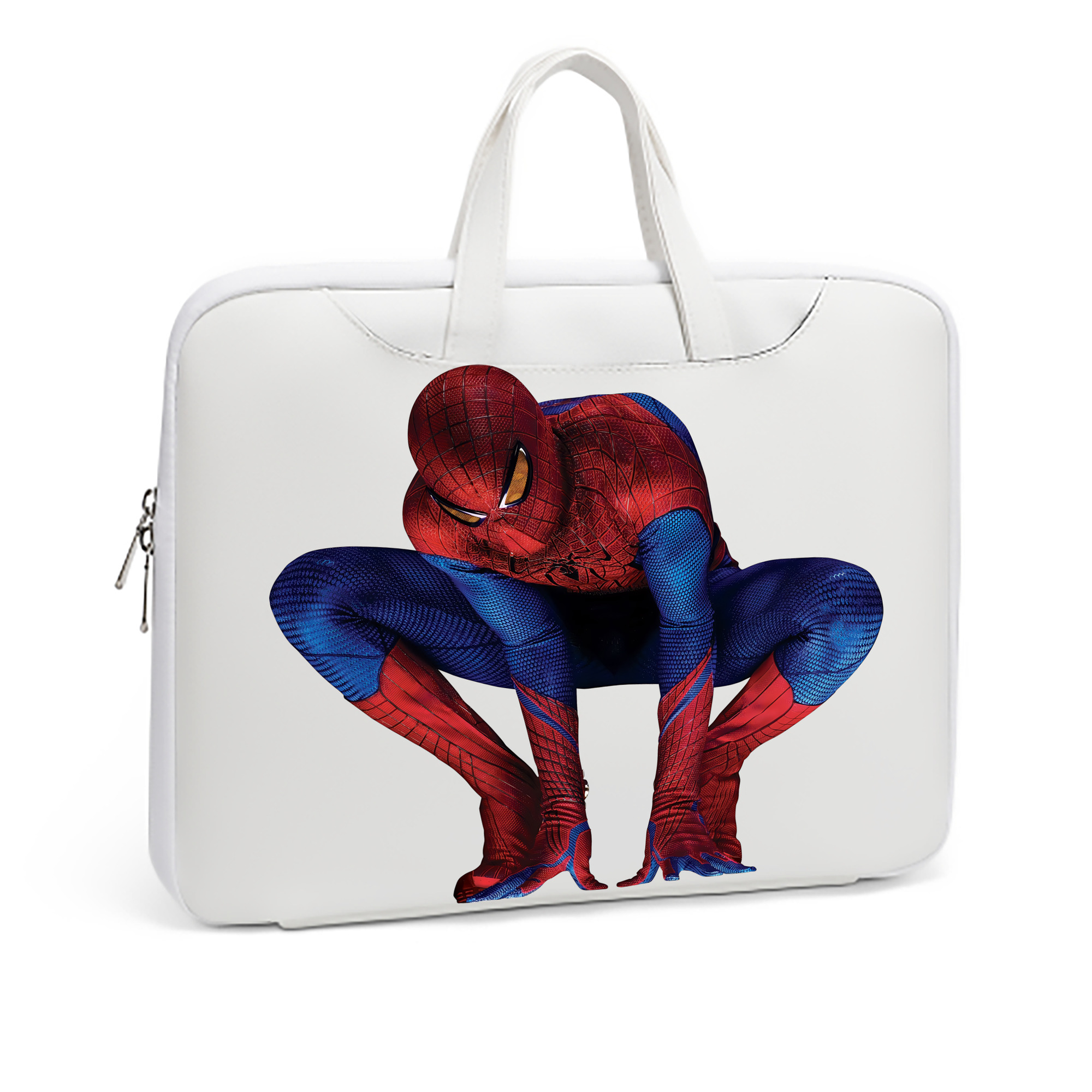 （画像用） Spider Man スパイダーマン レザーラップトップバッグ　ノートパソコンケース