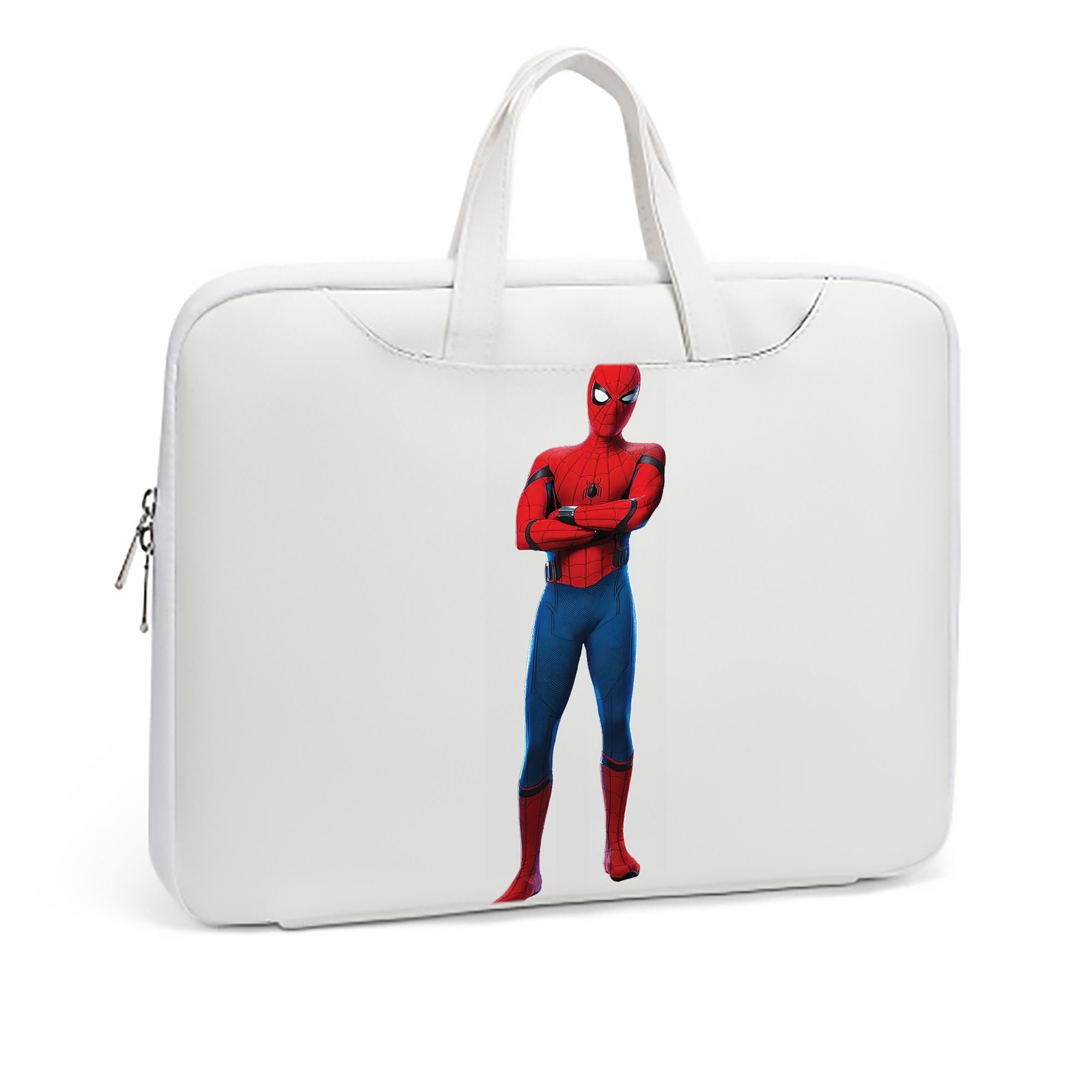 （画像用） Spider Man スパイダーマン レザーラップトップバッグ　ノートパソコンケース