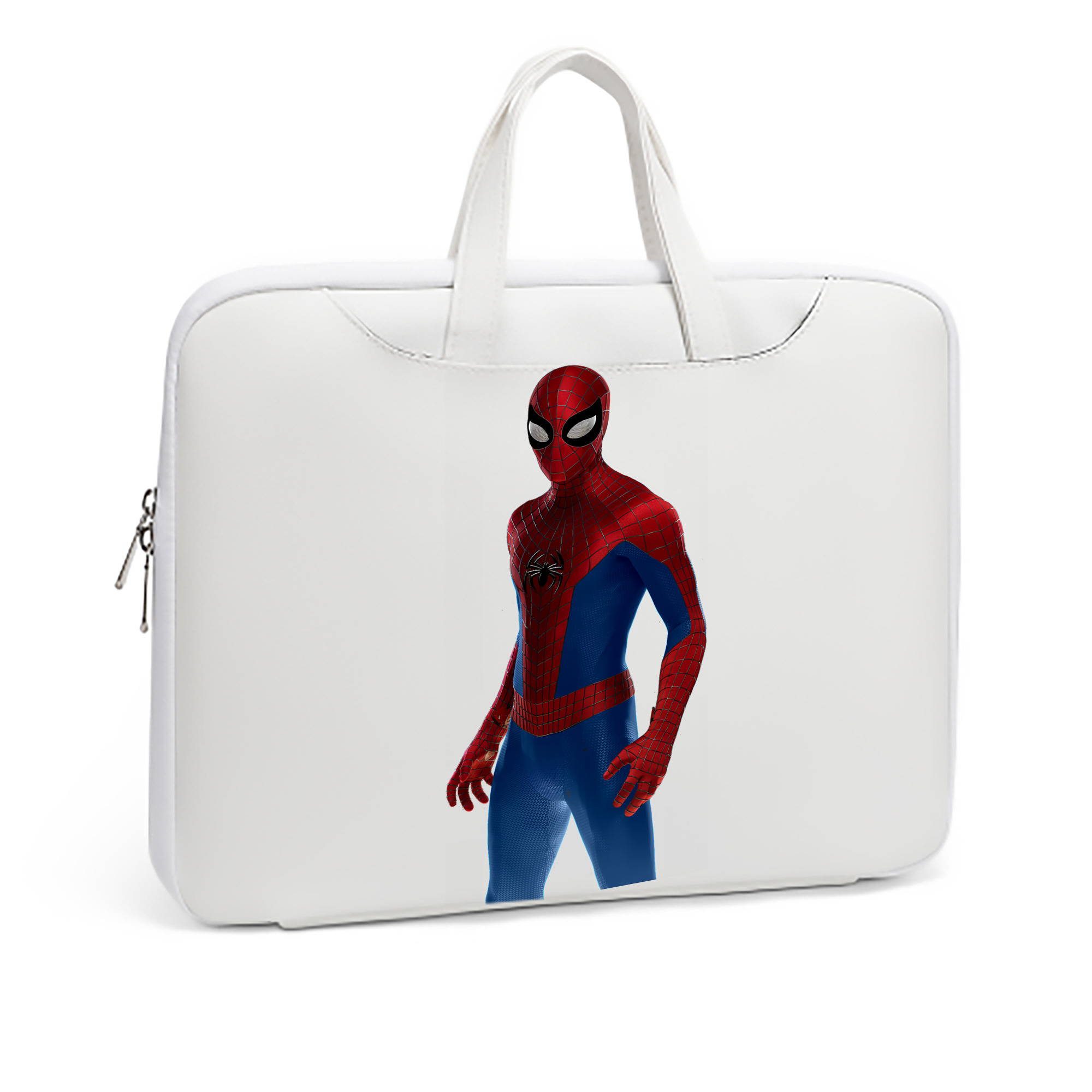 （画像用） Spider Man スパイダーマン レザーラップトップバッグ　ノートパソコンケース
