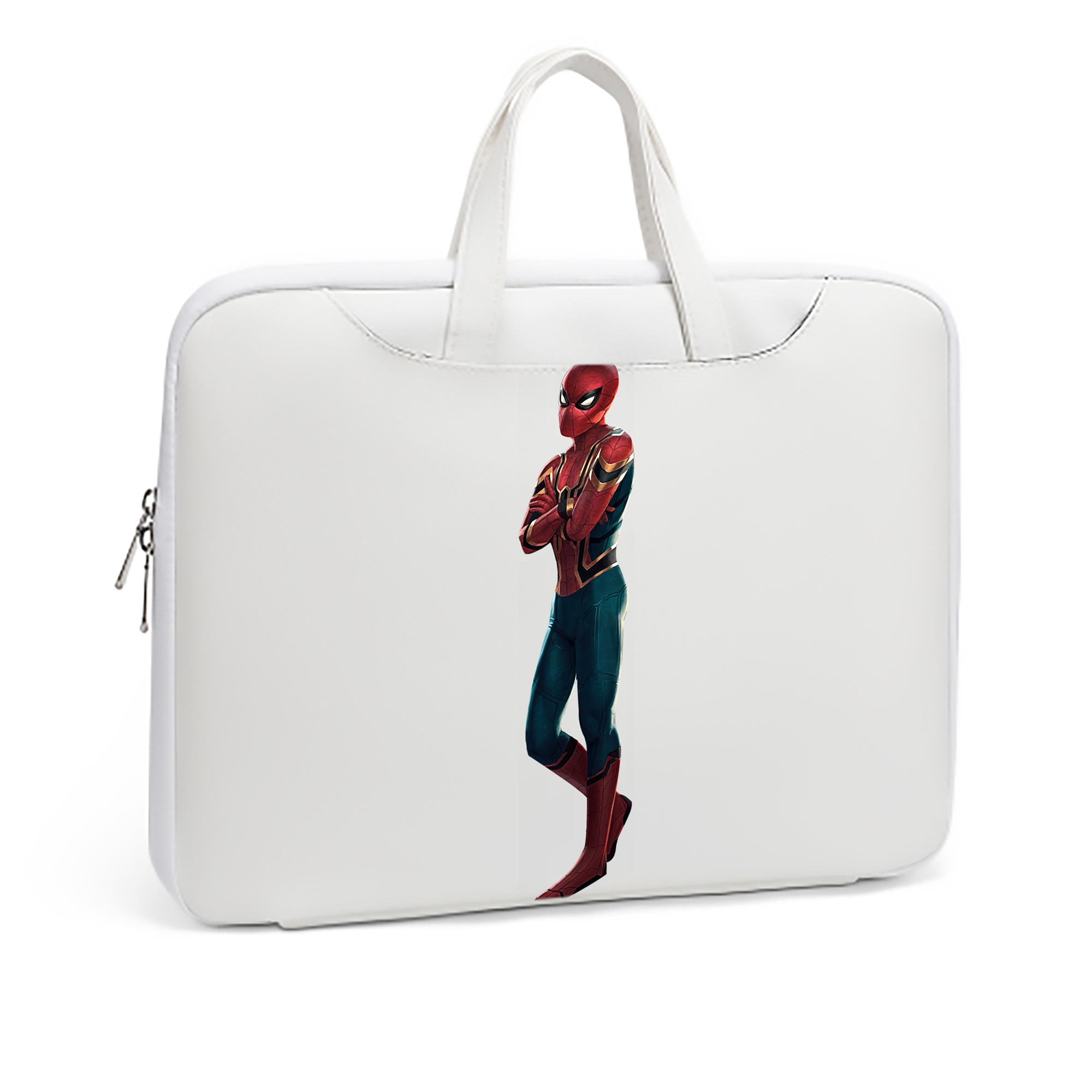 （画像用） Spider Man スパイダーマン レザーラップトップバッグ　ノートパソコンケース