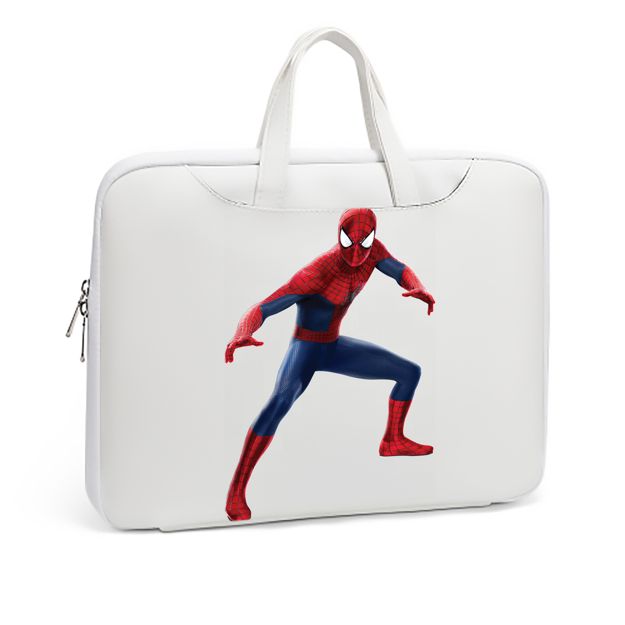（画像用） Spider Man スパイダーマン レザーラップトップバッグ　ノートパソコンケース