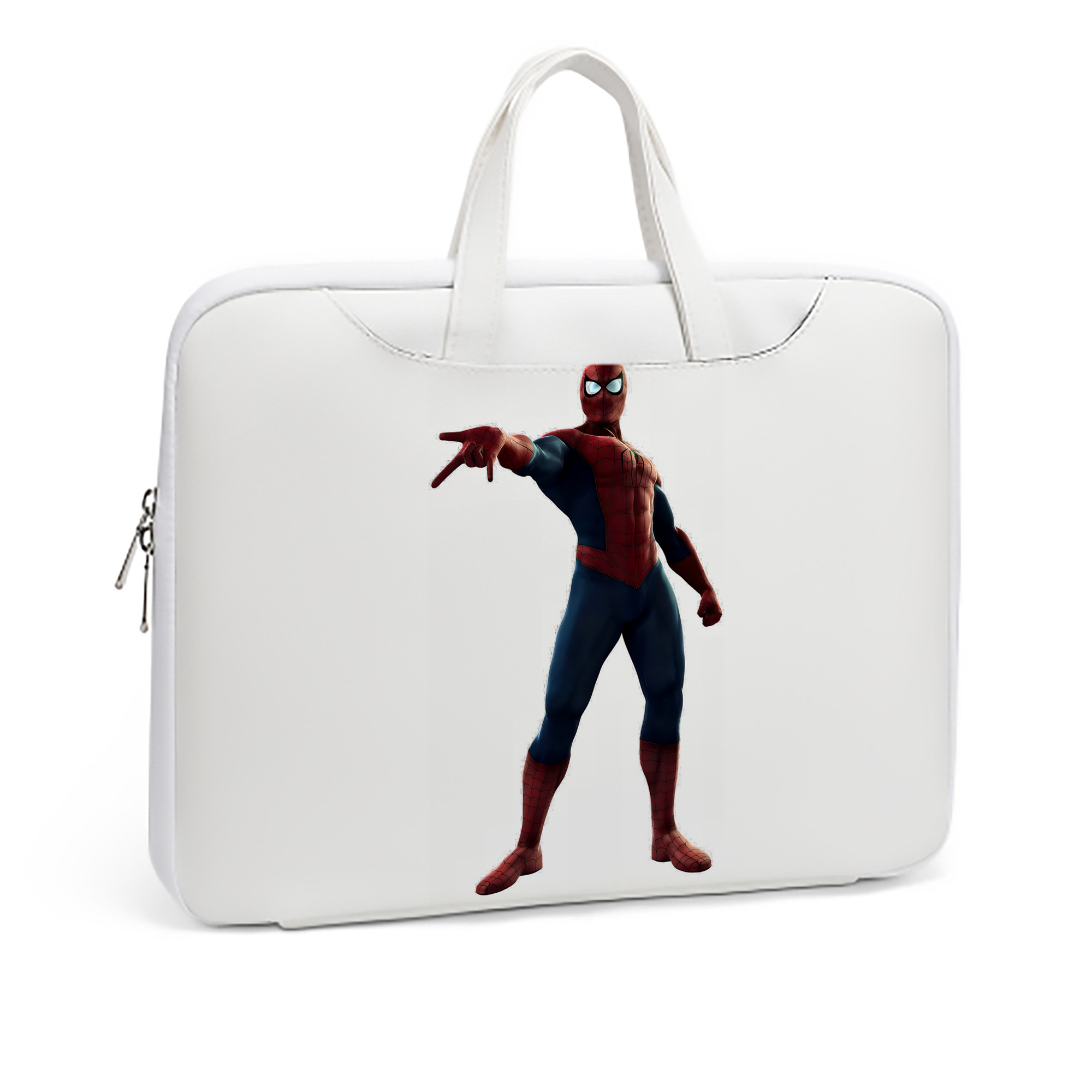 （画像用） Spider Man スパイダーマン レザーラップトップバッグ　ノートパソコンケース