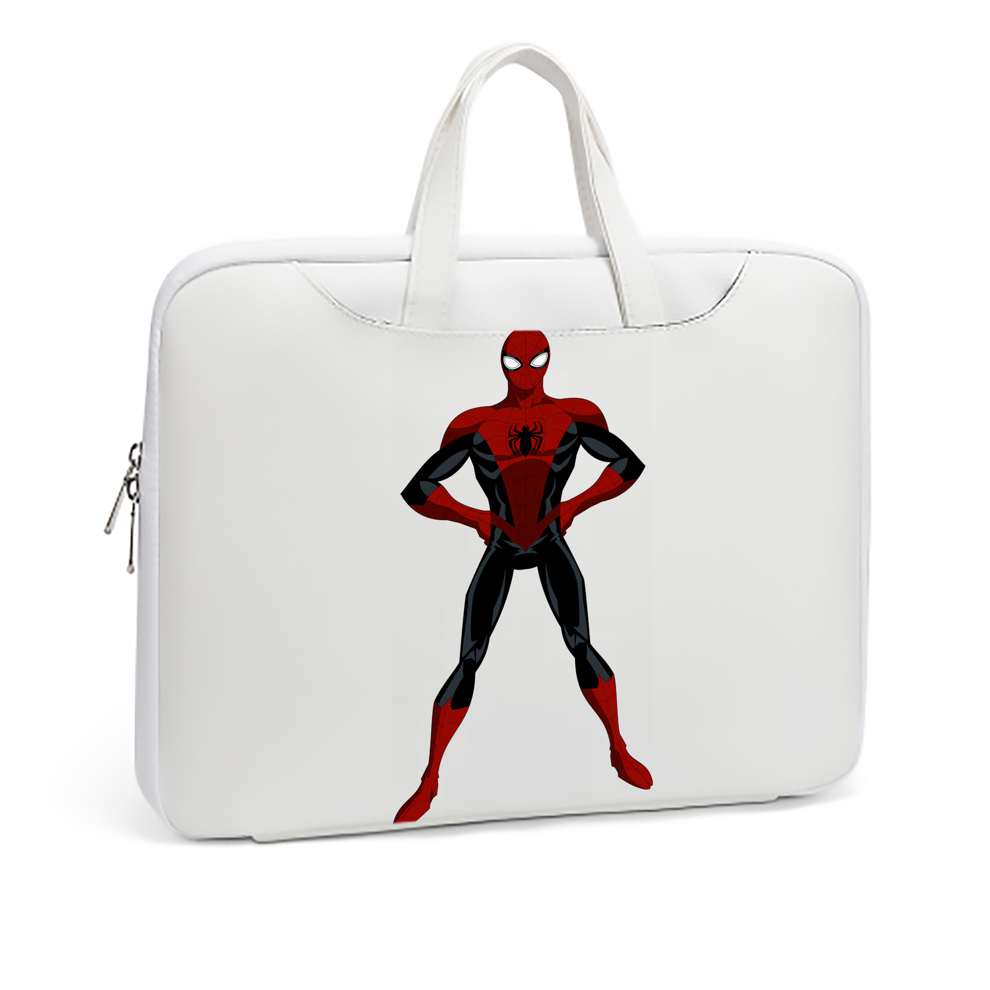 （画像用） Spider Man スパイダーマン レザーラップトップバッグ　ノートパソコンケース
